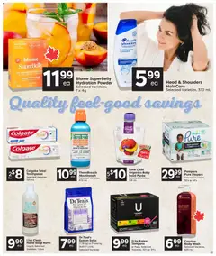 Preview of Quality Foods weekly flyer / circulaire from shop Quality Foods valid from Jul 16, 2026 | Page: 11 | Products: Powder, Soap, Mouthwash, Bath
