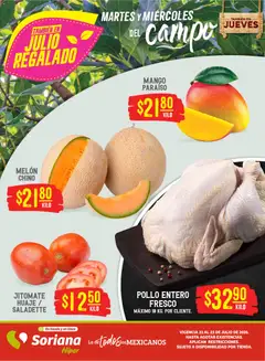 Vista previa de Soriana Martes y Miércoles del Campo Híper: Juárez, nuevo folleto de la tienda, válido en México a partir del 21/07/2026