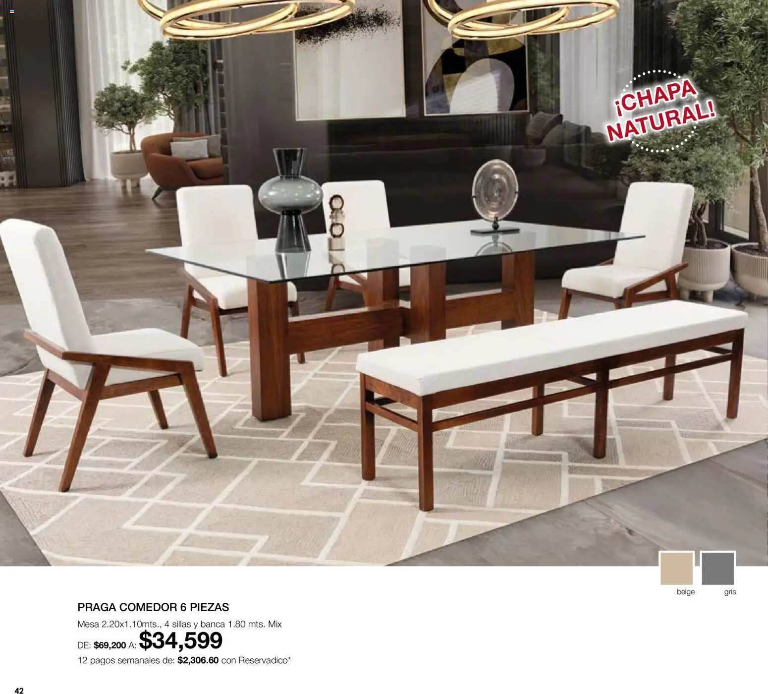 Nuevas ofertas de Muebles Dico válidas en toda la República Mexicana desde el 07.05.2026. ¡Encuentra las mejores ofertas en Muebles Dico catálogo Medio año, medio precio! | Página: 42