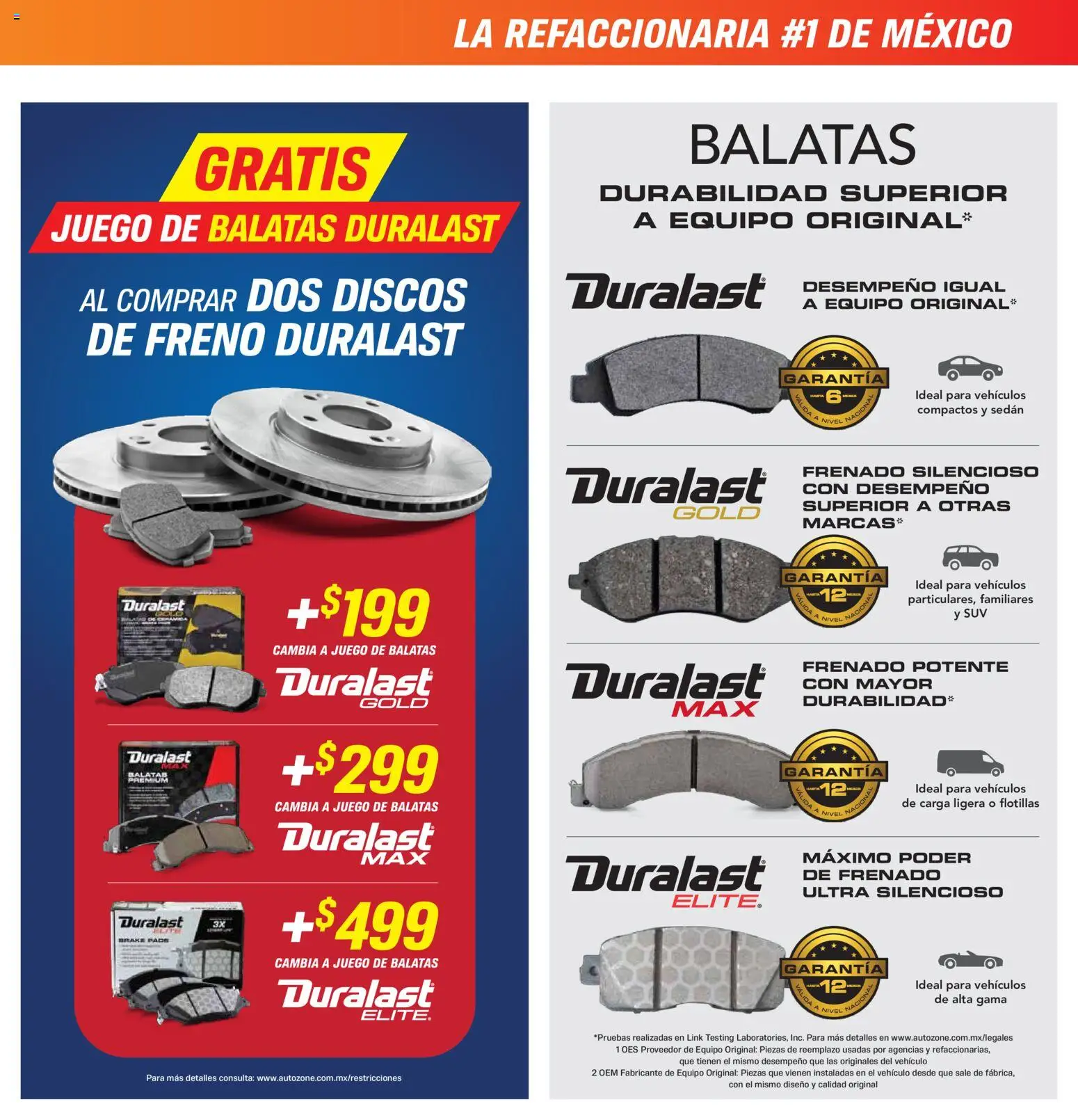 Catálogo AutoZone - Página 7 - Ofertas válidas hasta el 21 de noviembre de 2026