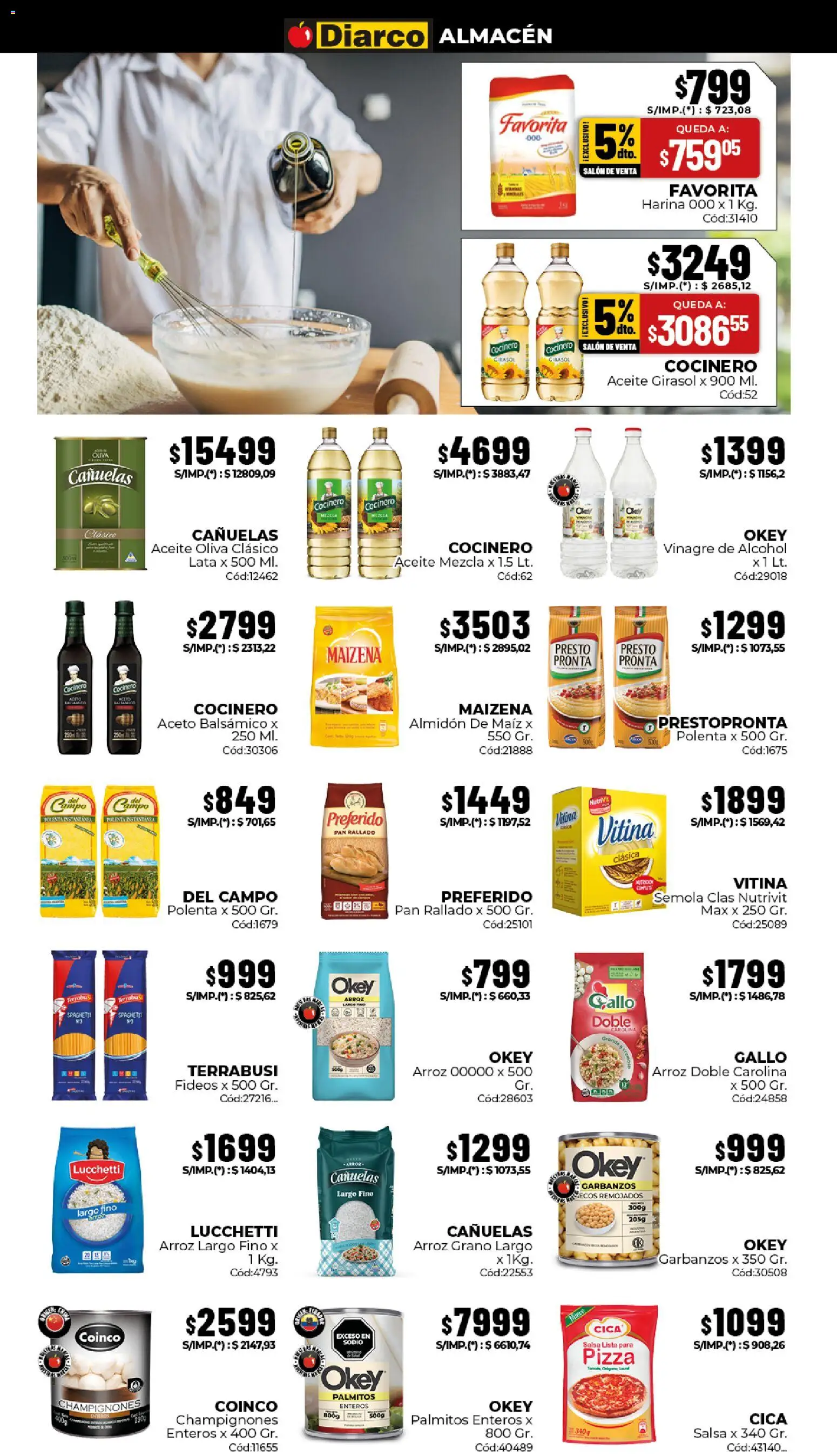Diarco ofertas │ válido desde el 29/06/2026 | Página: 2 | Productos: Oliva, Arroz, Fideos, Pan rallado