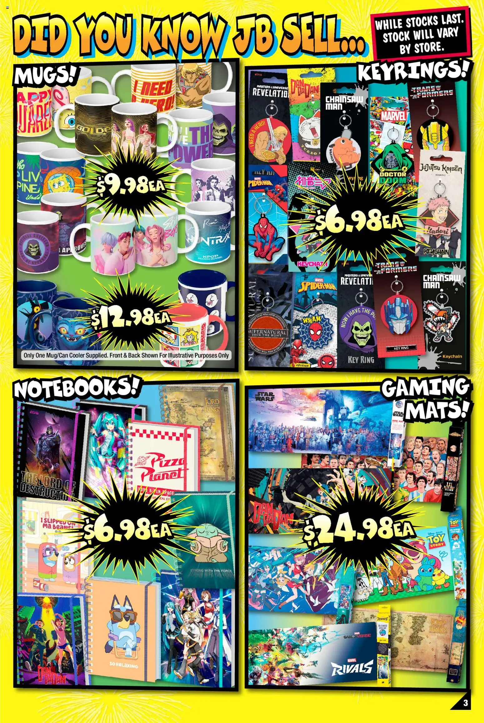 JB Hi-Fi catalogue - valid from 30/03/2026 | Page: 3 | Products: Desk, Pizza, Chainsaw