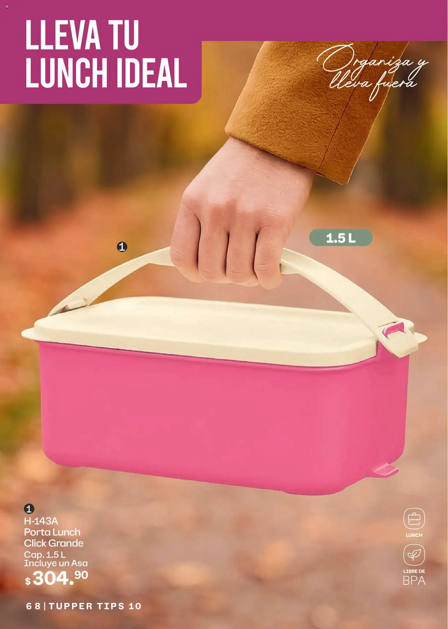 Nuevas ofertas de Tupperware válidas en toda la República Mexicana desde el 07/09/2026. ¡Encuentra las mejores ofertas en Tupperware catálogo! | Página: 68 | Productos: Tupper