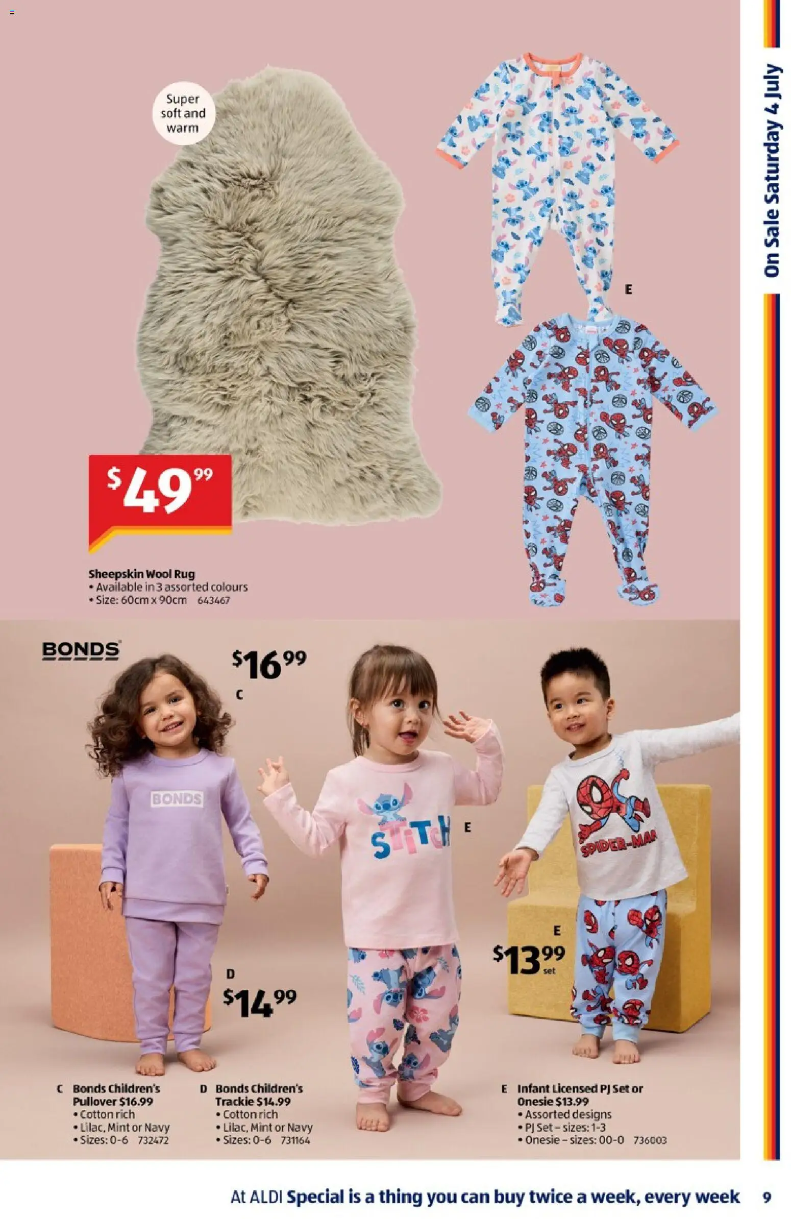 Aldi catalogue - valid from 01/07/2026 | Page: 9 | Products: Pullover, Sheepskin