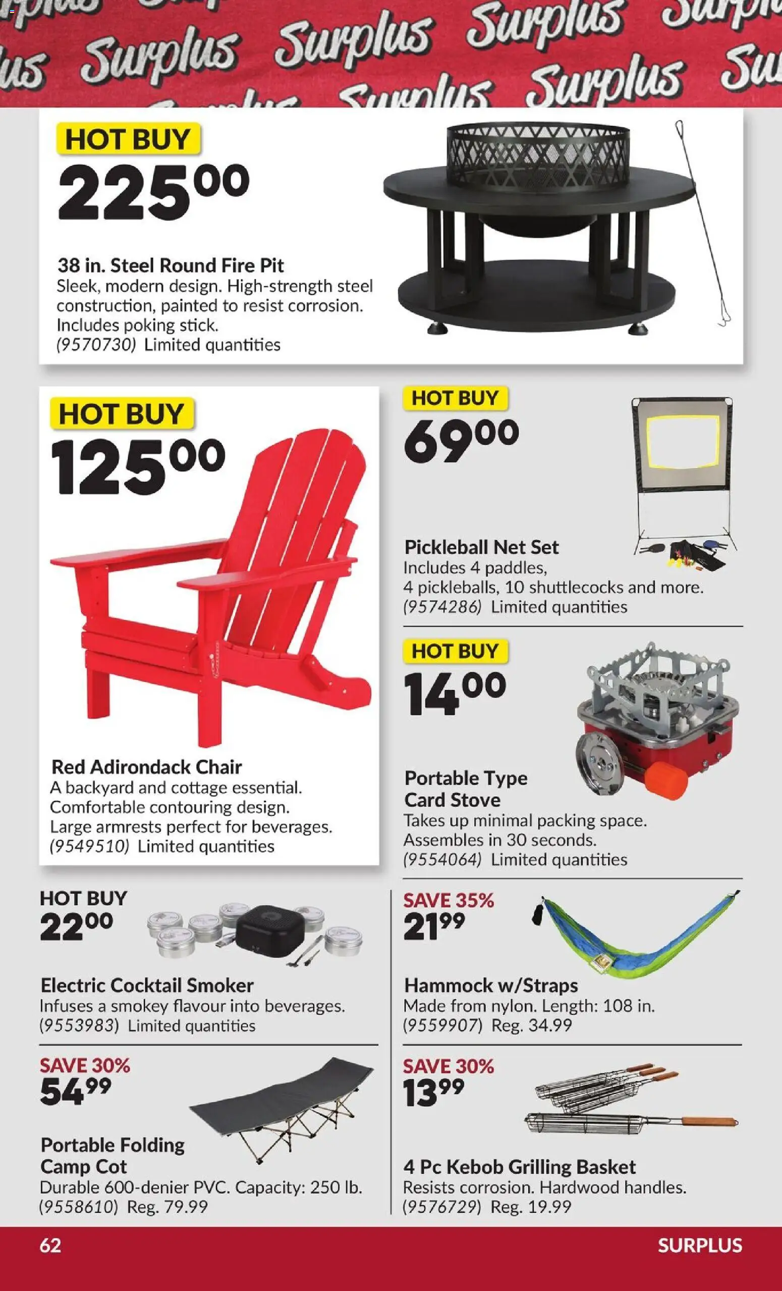 Princess Auto flyer valid from 02.06.2026 | Page: 63 | Products: PC, Stove, Chair, Basket