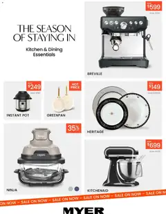 Preview of Myer Kitchen & Dining Essentials - valid from 05.05.2026