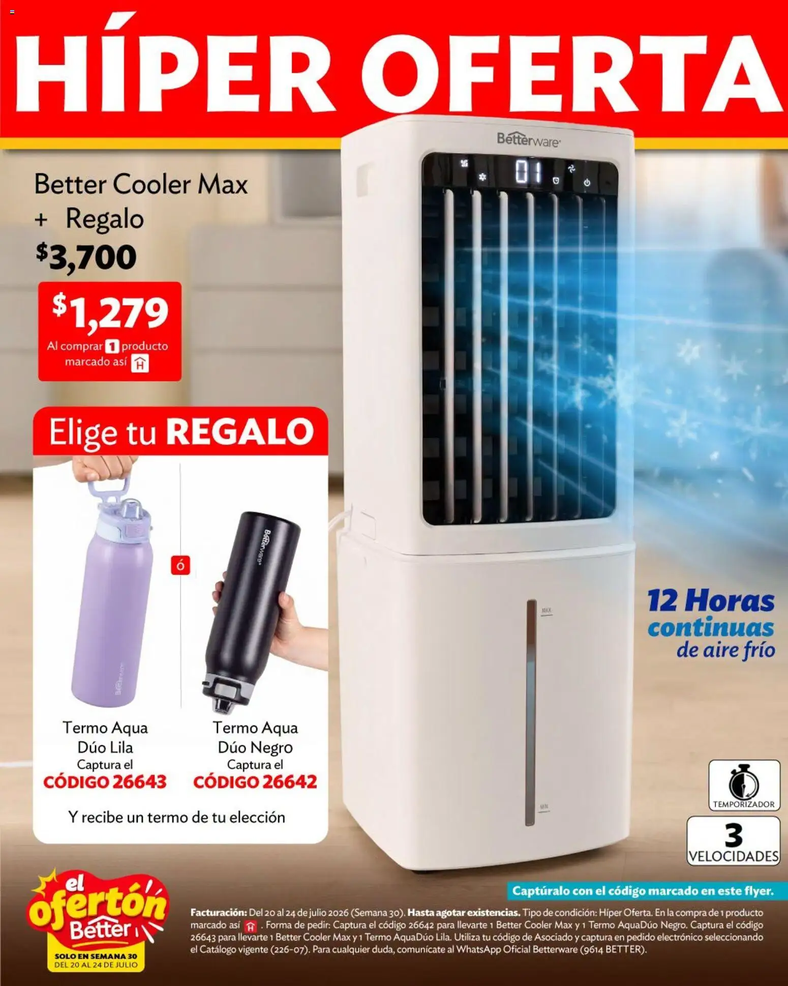 Nuevas ofertas de Betterware válidas en toda la República Mexicana desde el 20/07/2026. ¡Encuentra las mejores ofertas en Betterware catálogo El Ofertón! | Página: 4 | Productos: Termo