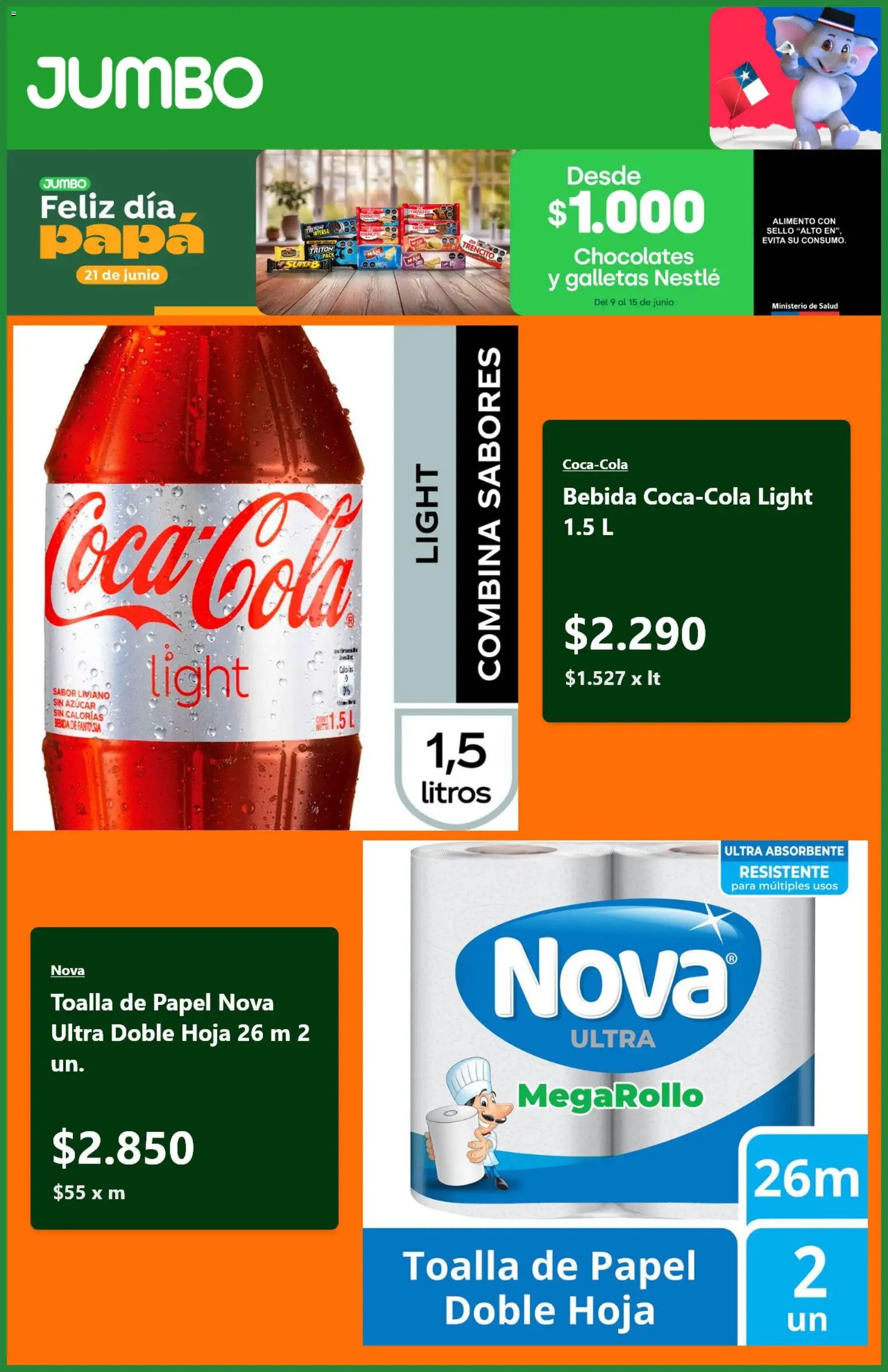 Jumbo Ofertas │ válido desde el 11.06.2026 | Página: 2 | Productos: Toalla, Papa, Azucar, Galletas