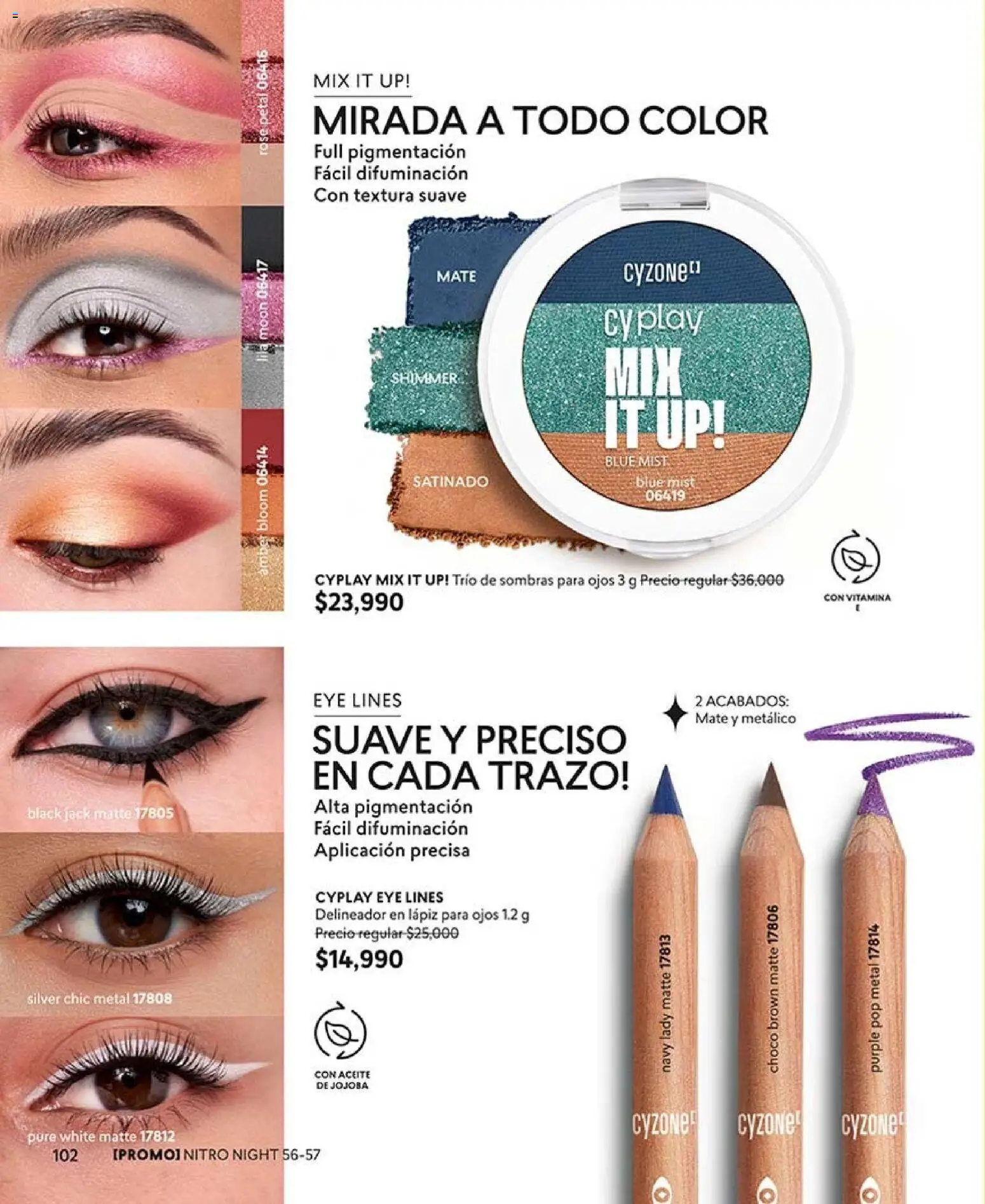 CyZone revista - valida desde el 07/09/2026 | Página: 114 | Productos: Puré, Delineador, Aceite