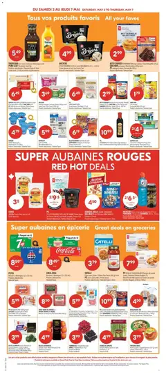 Preview of FONTAINE SANTÉ, Hummus garni/Topped Hummus (227 g) ou/or, salade/Salad (350 g - 375 g), Produits sélectionnés/Selected Types from shop Pharmaprix valid from 02.05.2026 | Page: 5