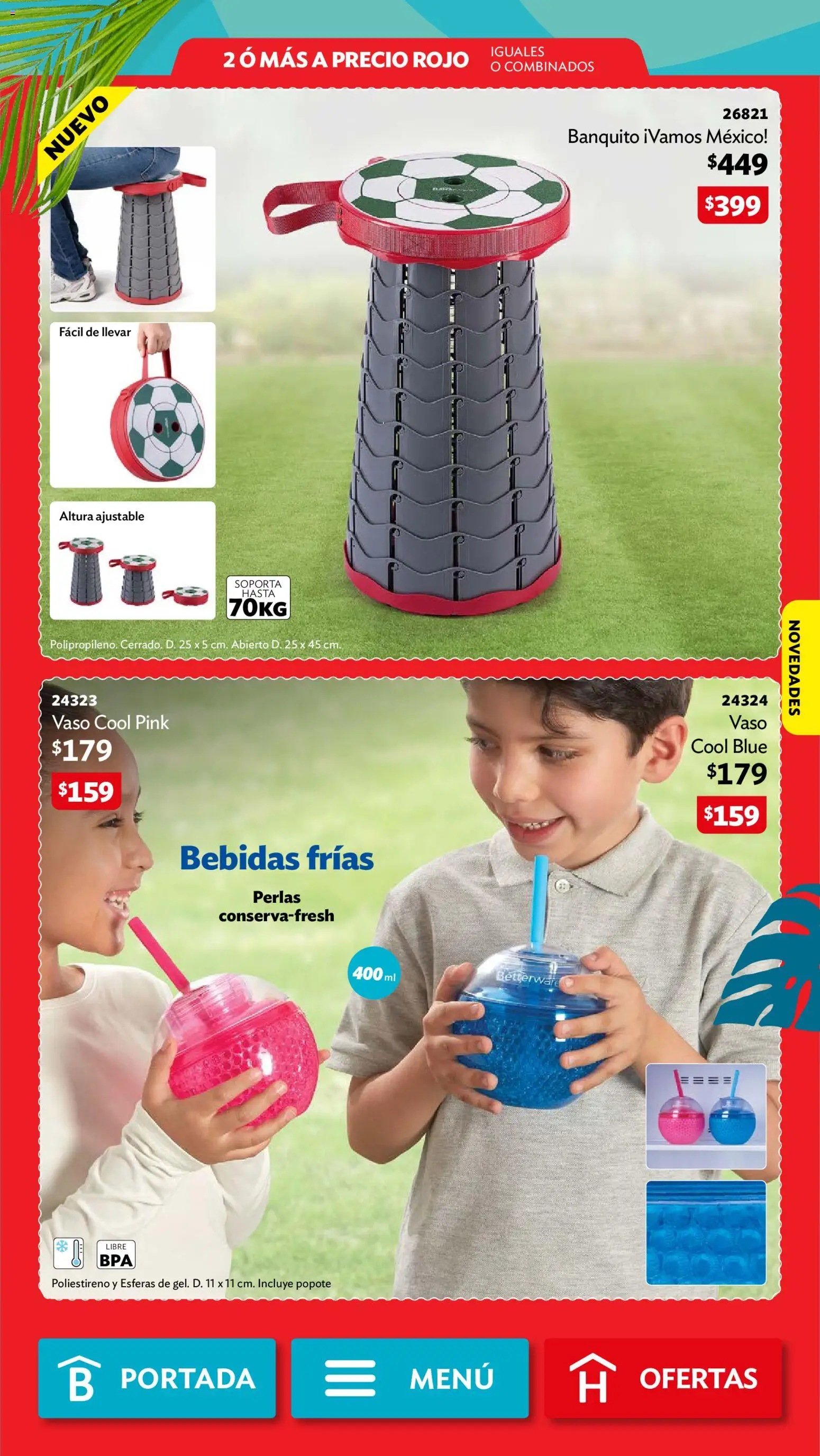 Nuevas ofertas de Betterware válidas en toda la República Mexicana desde el 29/06/2026. ¡Encuentra las mejores ofertas en Betterware campaña 7 2026! | Página: 104 | Productos: Banquito