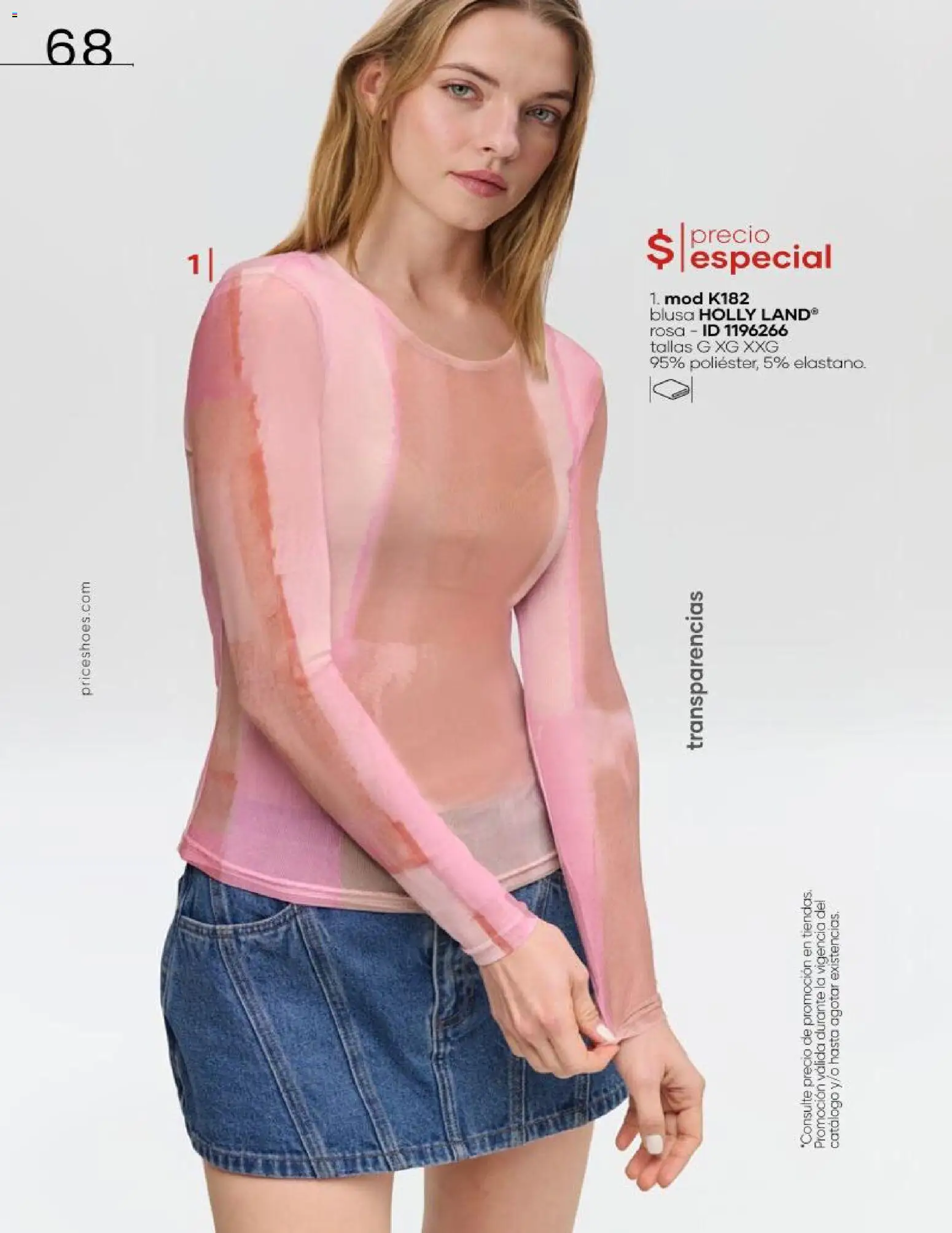Nuevas ofertas de Price Shoes válidas en toda la República Mexicana desde el 16.06.2026. ¡Encuentra las mejores ofertas en Price Shoes catálogo Cierre de temporada! | Página: 68 | Productos: Blusa