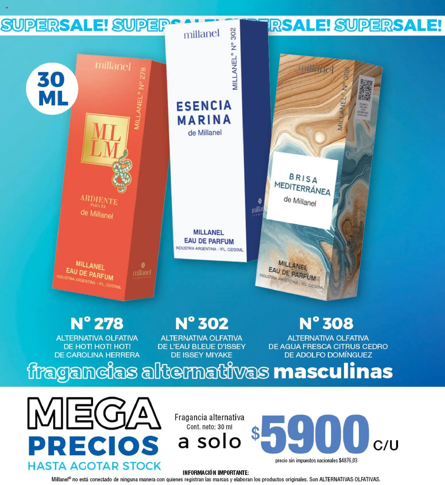 Millanel - Catálogo │ válido desde el 20/07/2026 | Página: 106 | Productos: Fragancia, Agua