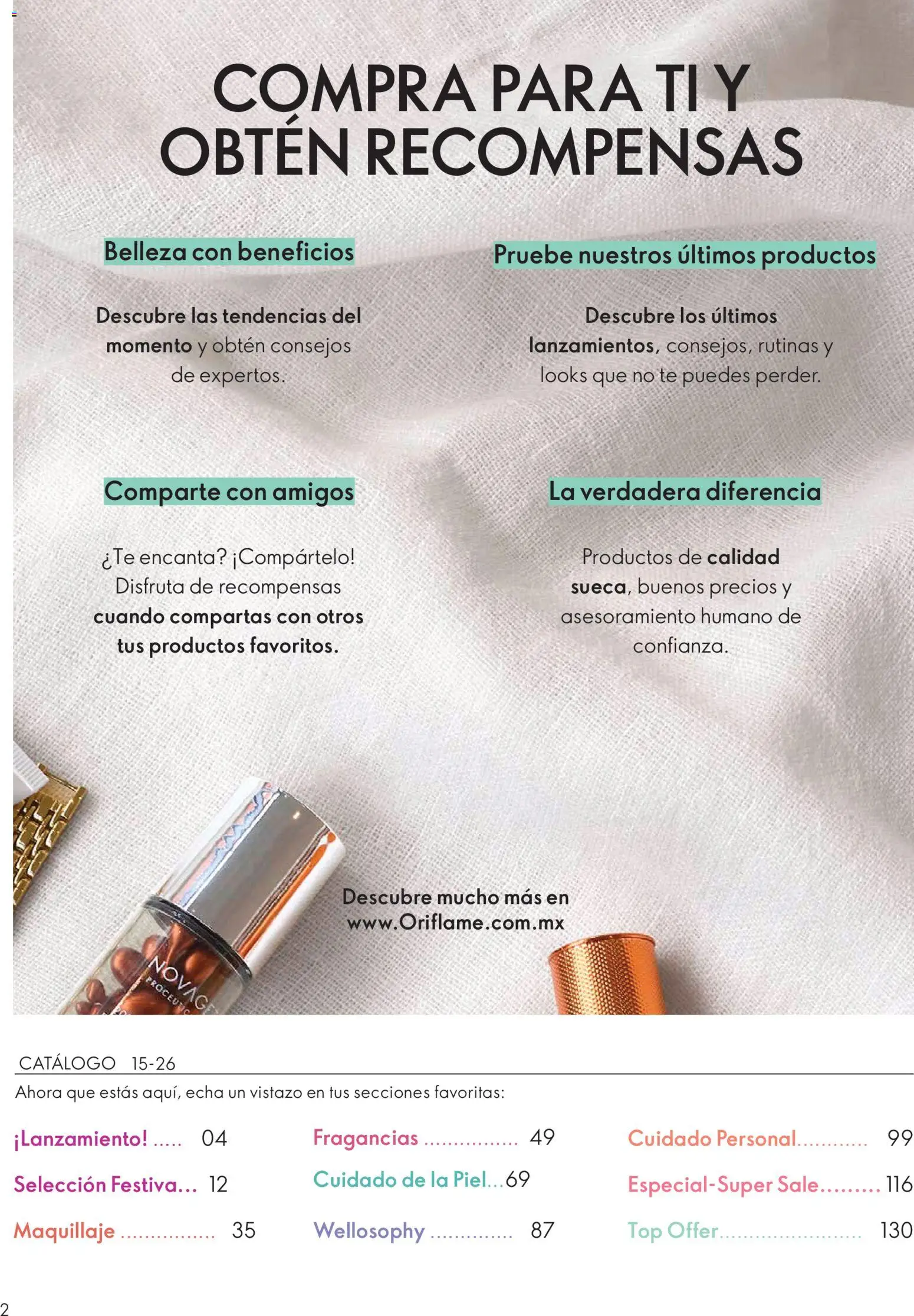 Folleto Oriflame - Página 2 - Ofertas válidas hasta el 30 de octubre de 2026