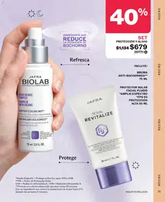 Vista previa de JAFRA BIOLAB, INSTANT COOLING MIST**, Reduces skin surface temperature, BRUMA ANTI-BOCHORNOS**, Dismunuye la temperatura de la, superficie de la piel, JAFRA BIOLAB, INSTANT COOLING MIST**, Reduces skin surface temperature, BRUMA ANTI-BOCHORNOS**, Dismunuye la temperatura de la, superficie de la piel, nuevo folleto de la tienda, válido en México a partir del 01/10/2026 | Página: 35