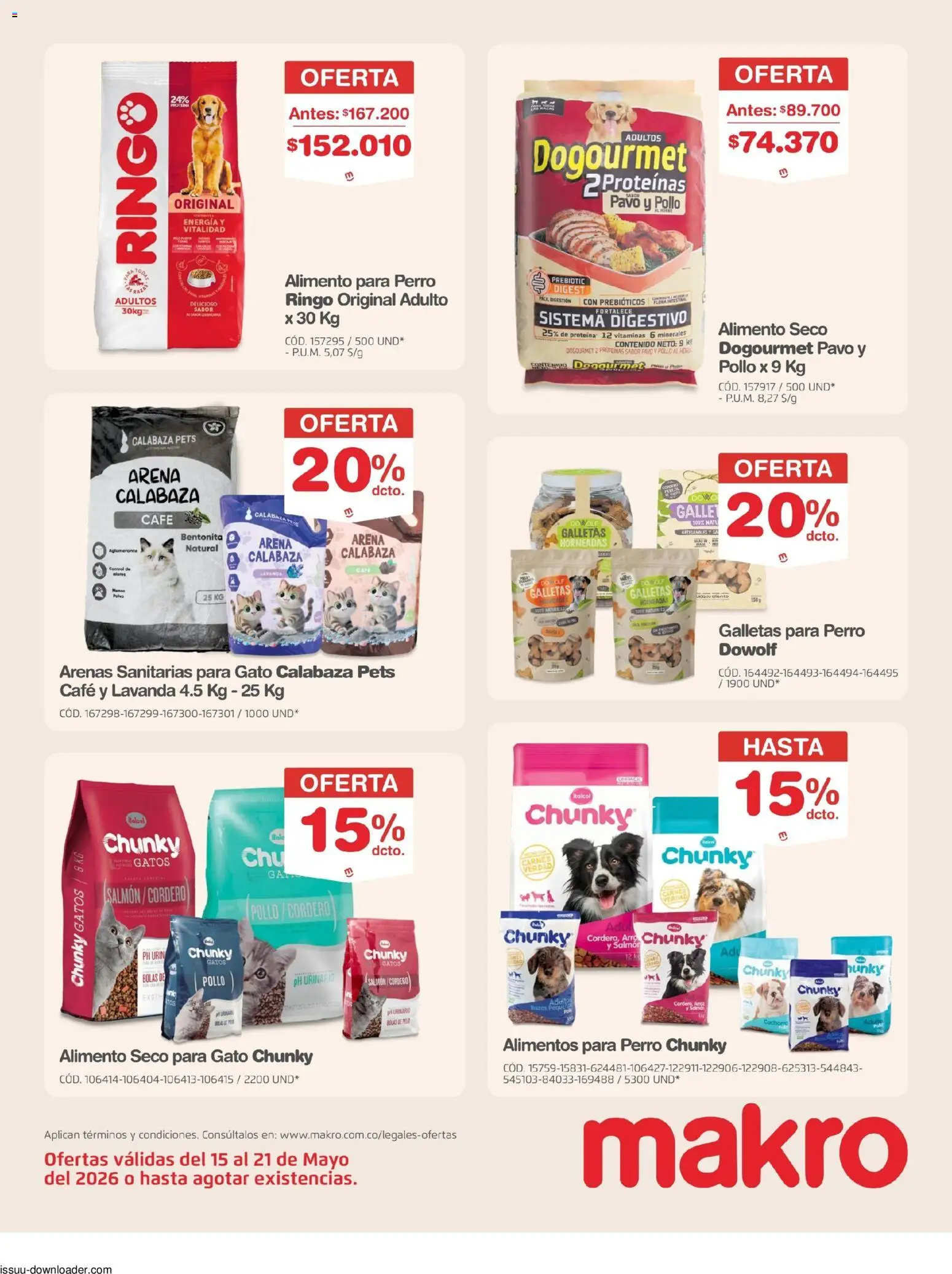 Makro revista - valida desde el 15.05.2026 | Página: 28 | Productos: Pollo, Aceitero, Vitaminas, Café