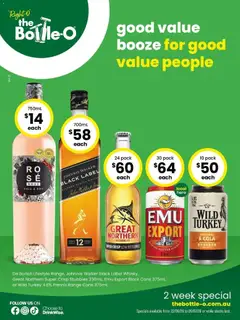 Preview of The Bottle-O - Good Value Booze, For Good Value People 22/06 - valid from 21/06/2026