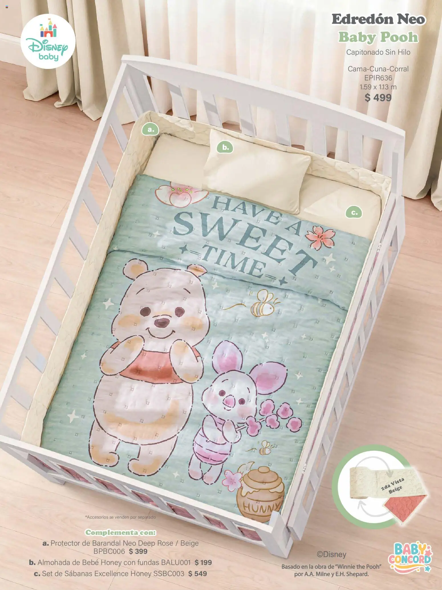 Nuevas ofertas de Colchas Concord válidas en toda la República Mexicana desde el 01/02/2026. ¡Encuentra las mejores ofertas en Colchas Concord catálogo Baby! | Página: 13 | Productos: Almohada, Sabanas