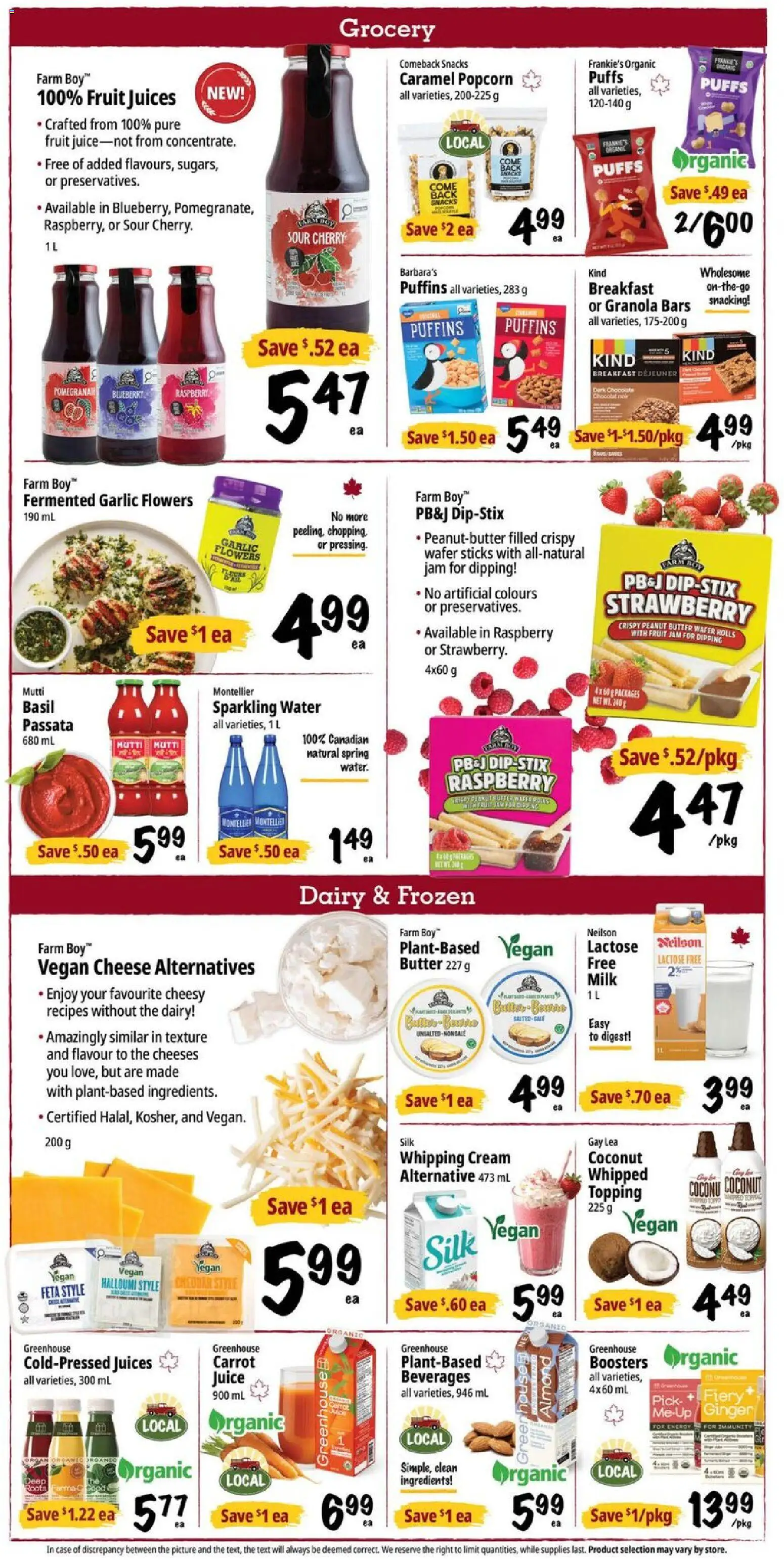Farm Boy flyer valid from Aug 6, 2026 | Page: 4 | Products: Carrot, Case, Milk, Butter