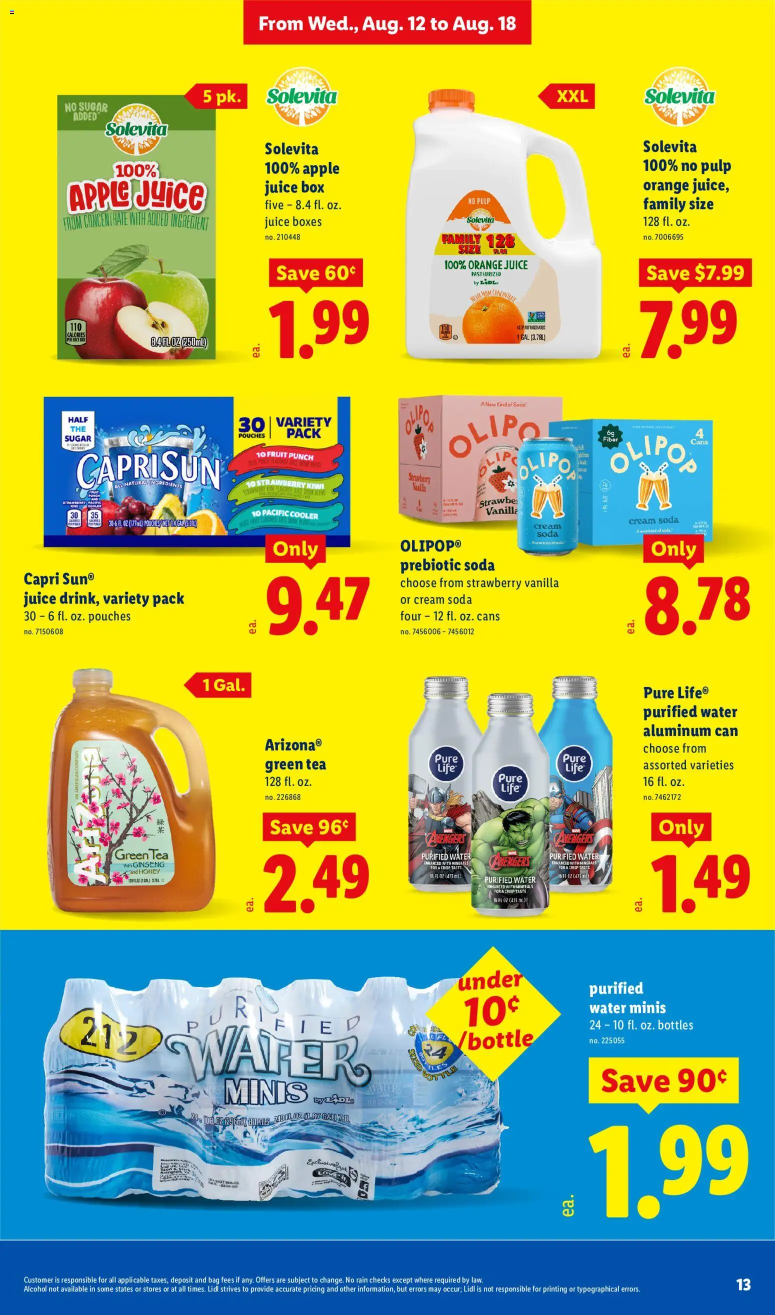 Lidl Weekly Ad - valid from 08/12/2026 | Page: 13 | Products: Cream, Fruit, Bag, Vanilla