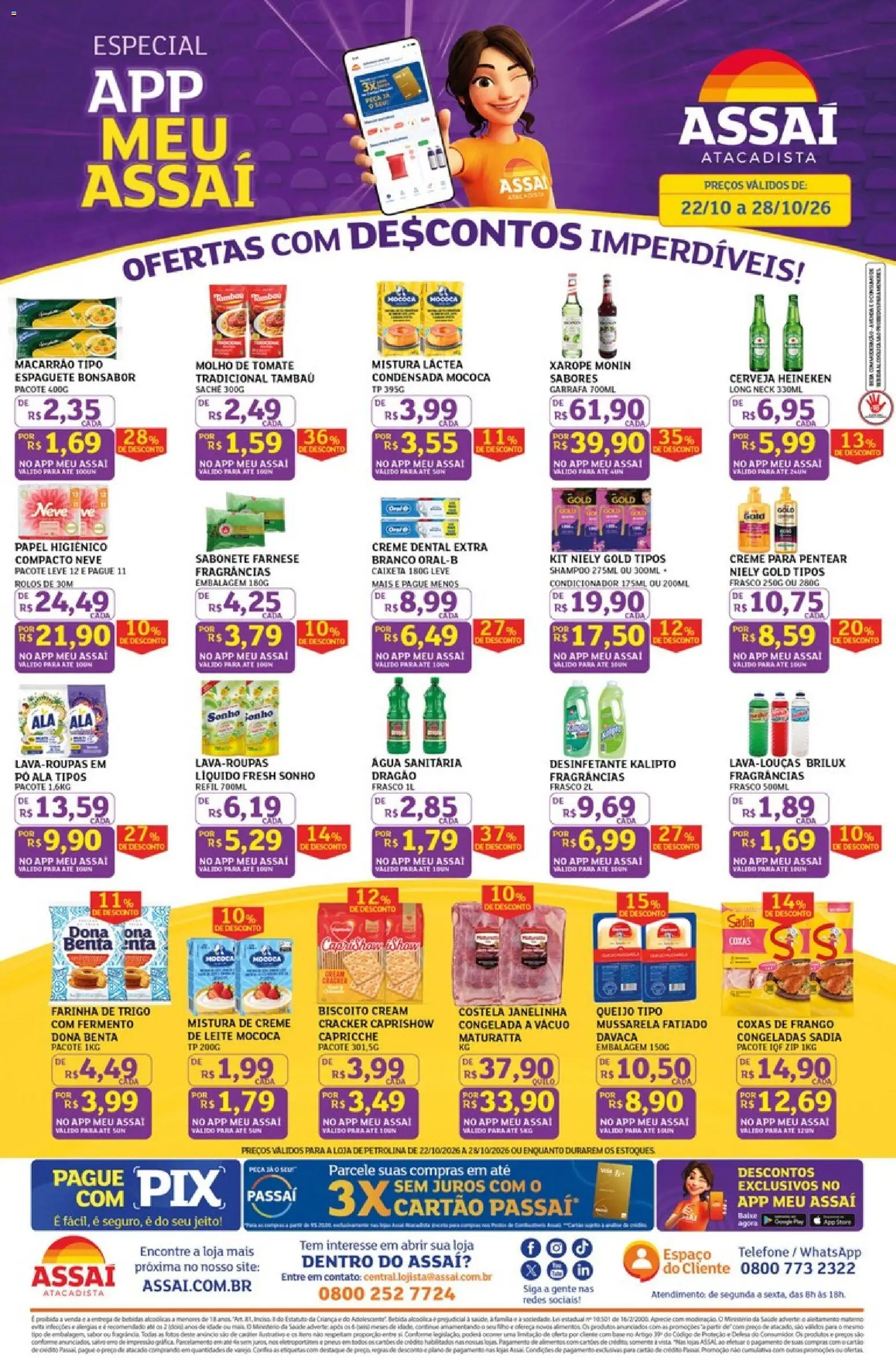 Assaí Atacadista Folheto - válido de 22/10/2026 | Página: 1