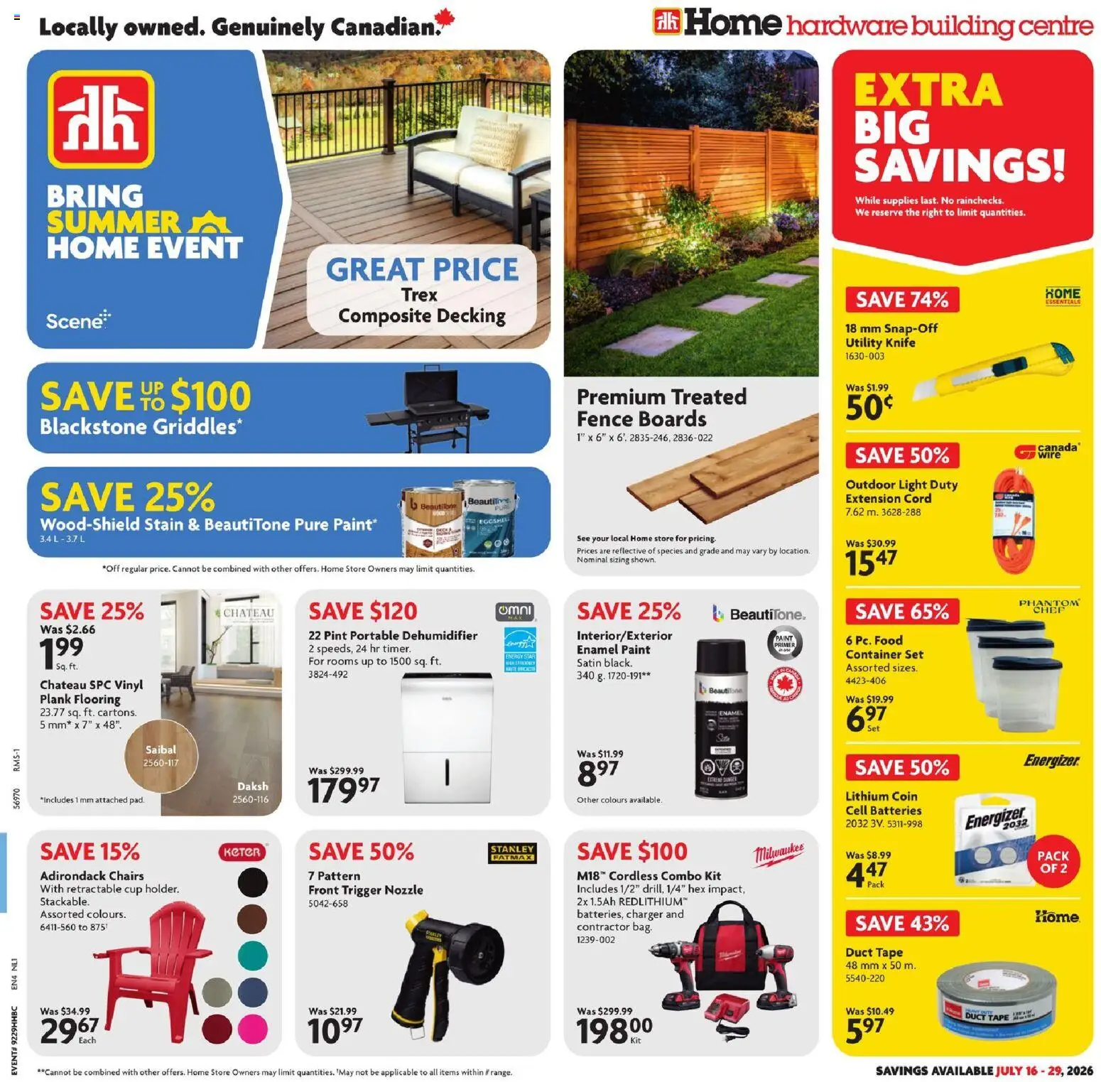 Home Hardware flyer valid from Jul 16, 2026 | Page: 1