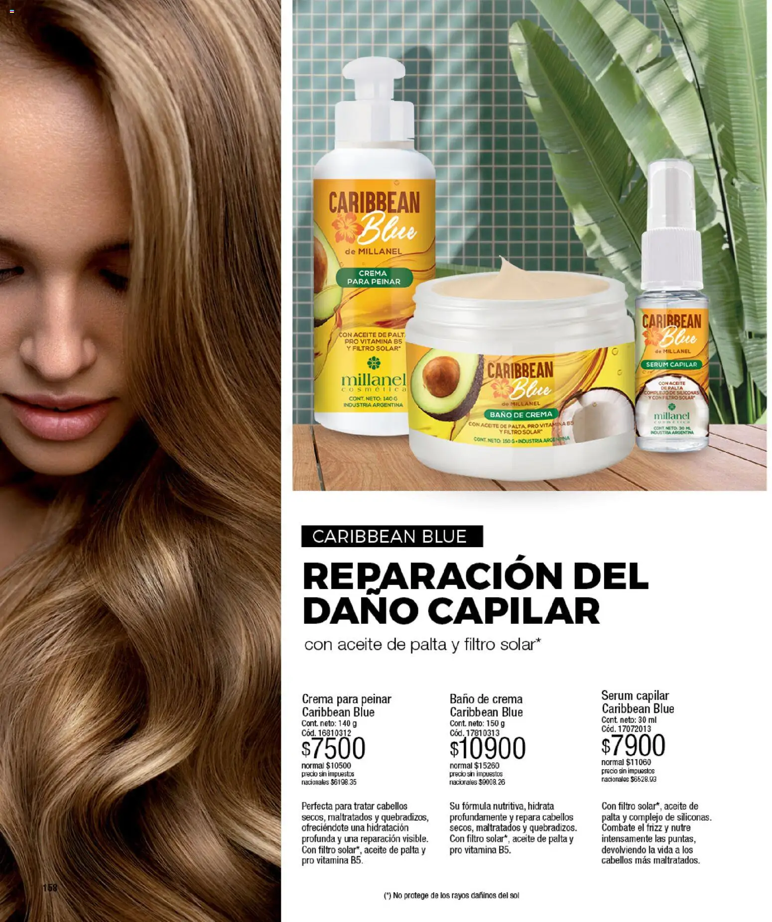 Millanel catálogo │ válido desde el 14/09/2026 | Página: 182 | Productos: Aceite de palta, Baño, Serum, Crema