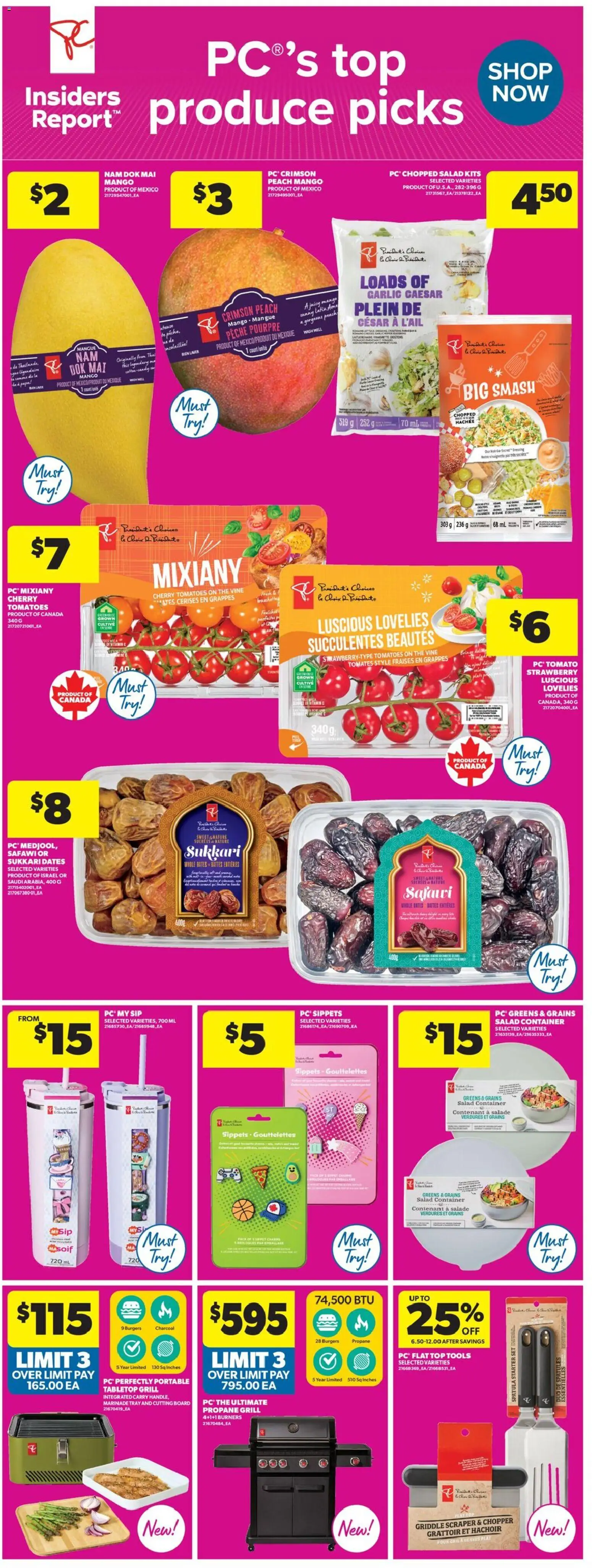 Real Canadian Superstore flyer valid from 28.05.2026 | Page: 9 | Products: Salad, Grill, Tomatoes
