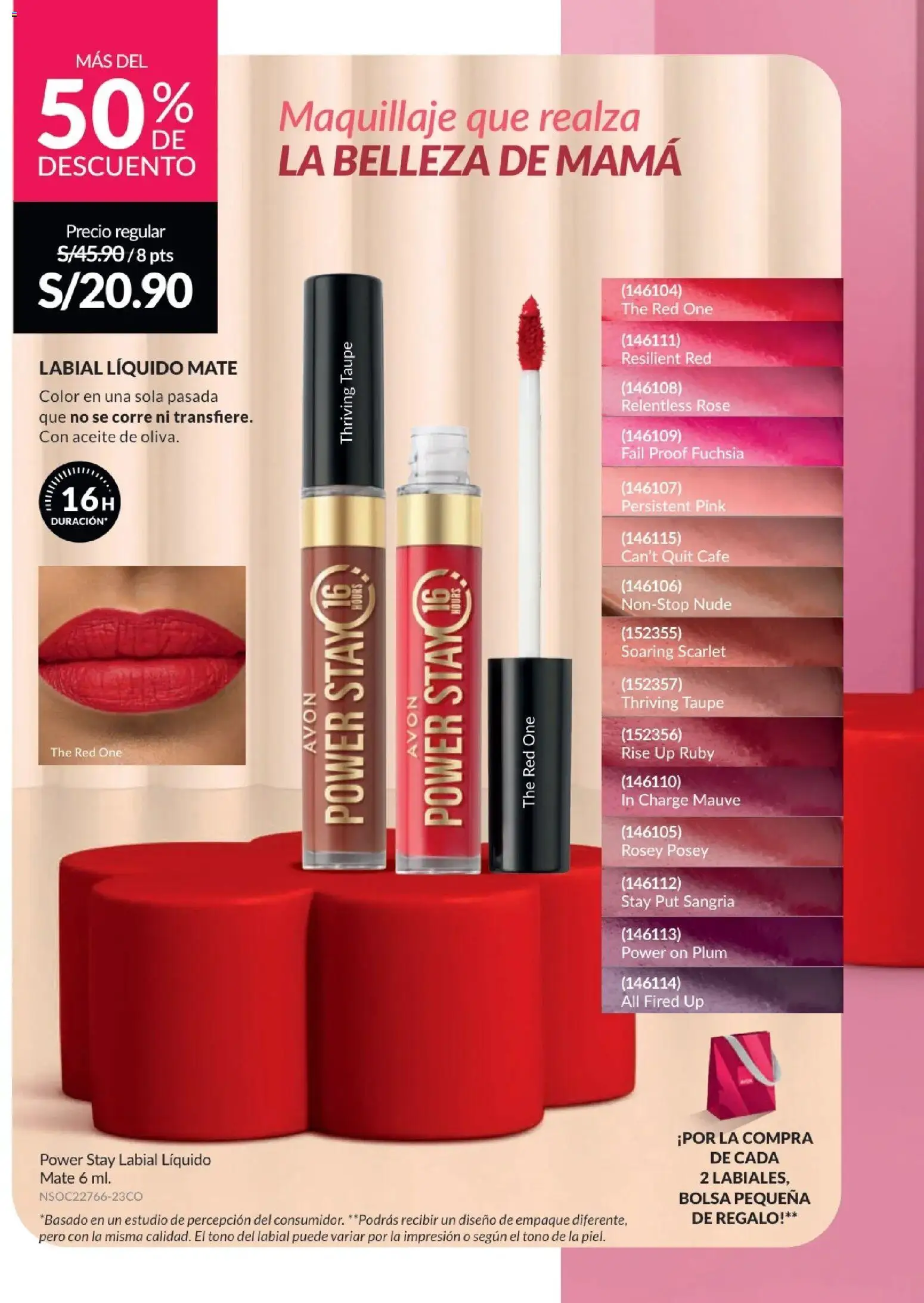 Catálogo Avon válido desde 21/04/2026 | Página: 24 | Productos: Aceite, Café, Bolsa, Maquillaje