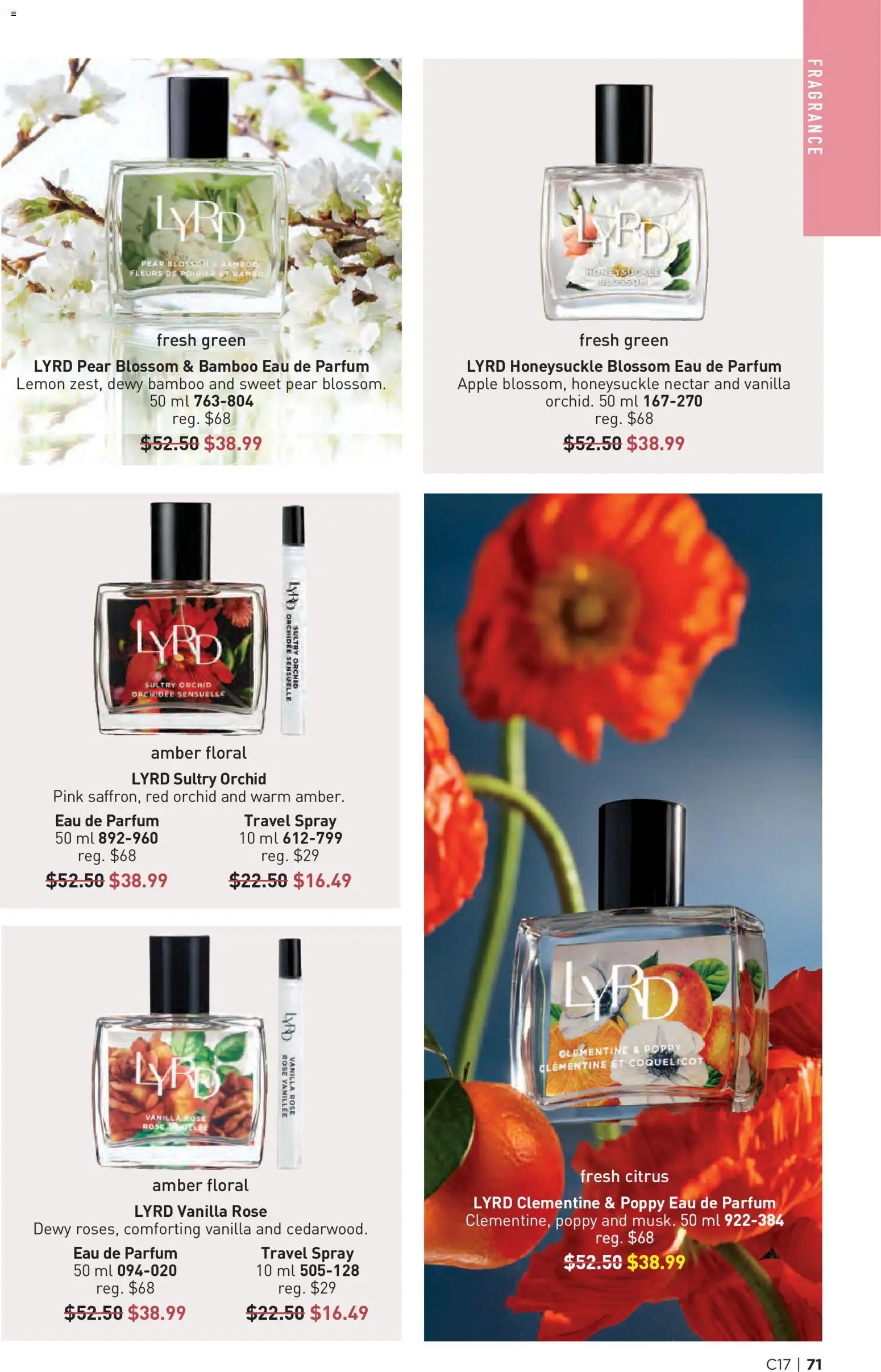 Avon flyer valid from Aug 13, 2026 | Page: 71 | Products: Citrus, Fragrance, Orchid, Vanilla