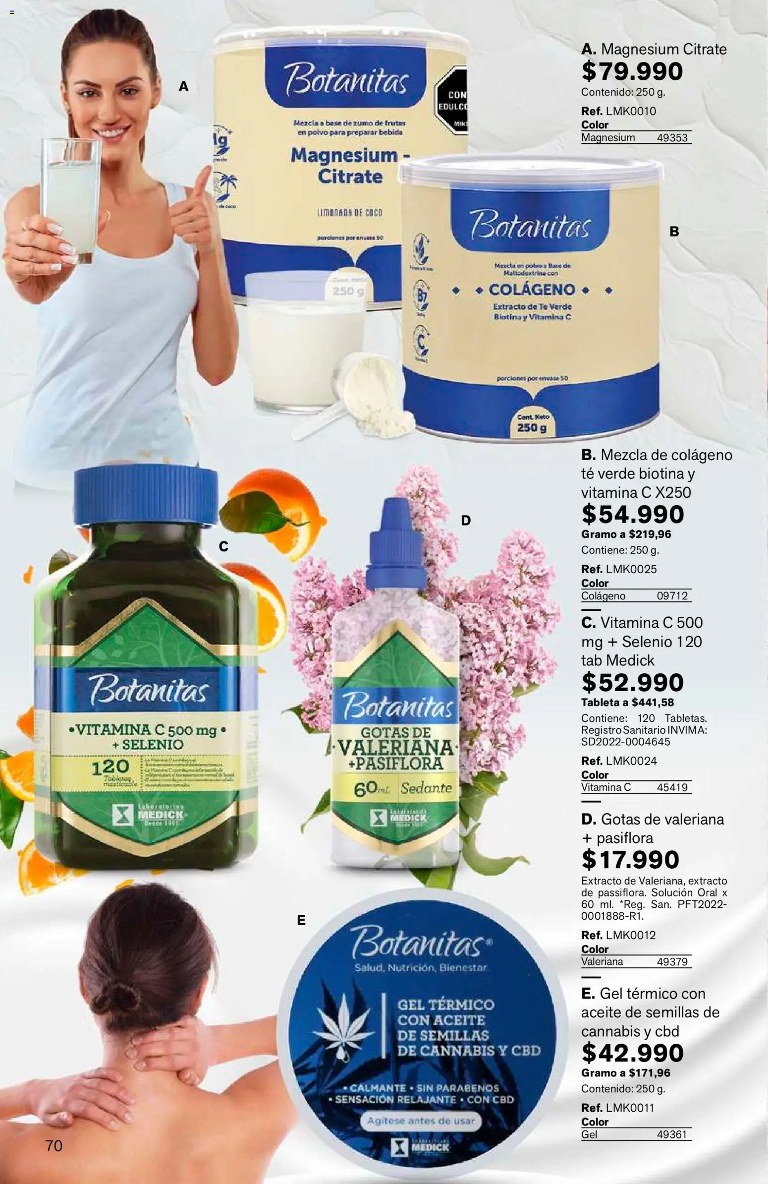Leonisa revista - valida desde el 15/07/2026 | Página: 70 | Productos: Sanitario, Polvo, Coco, Aceite