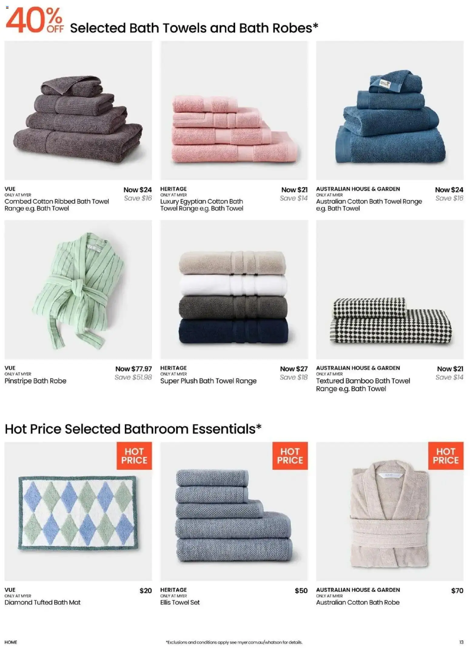 Deals catalogue - valid from 04.05.2026 | Page: 13 | Products: Bath, Diamond, Towels, Bathroom