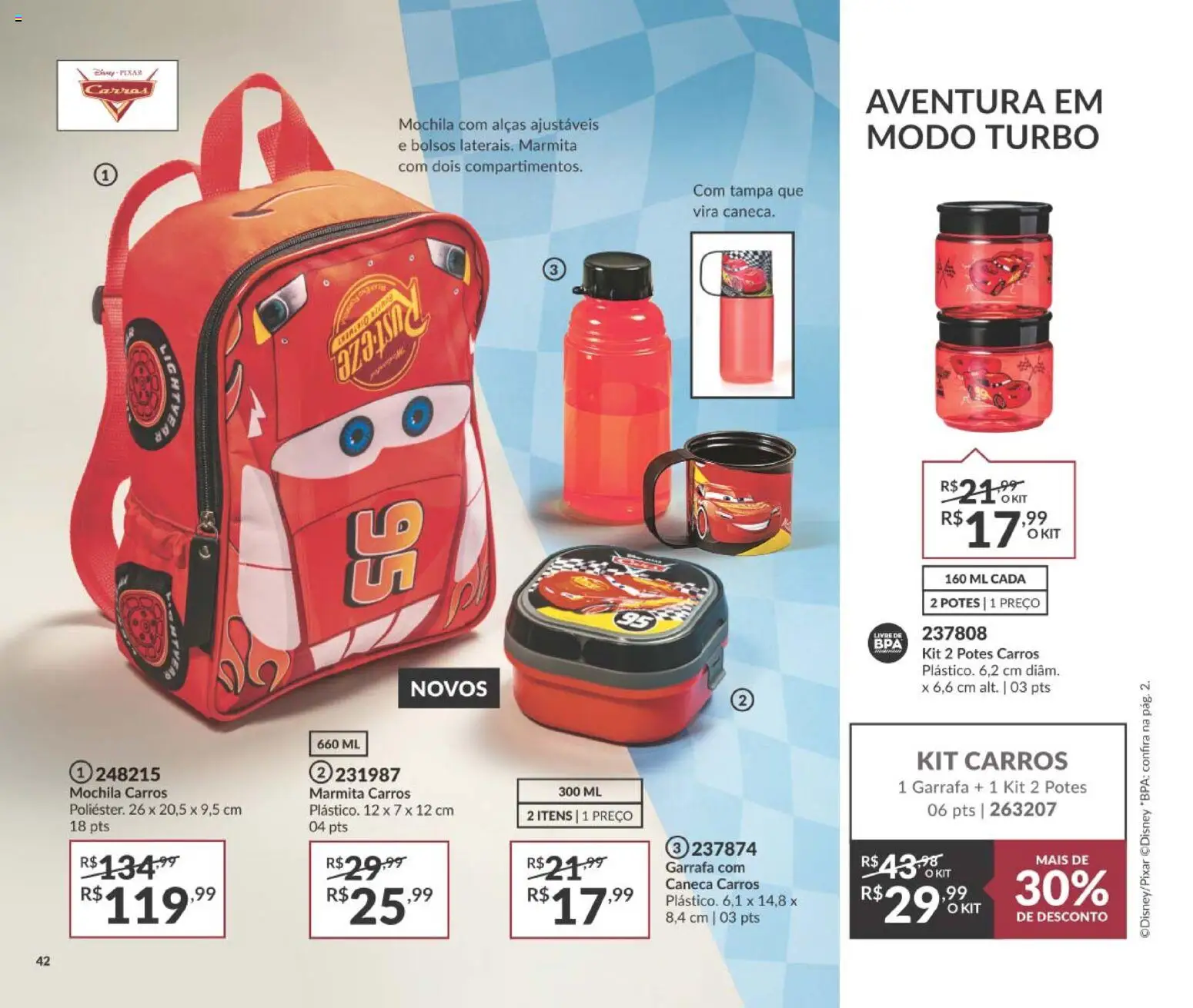 Avon Folheto - válido de 10/08/2026 | Página: 42 | Produtos: Caneca, Mochila, Potes