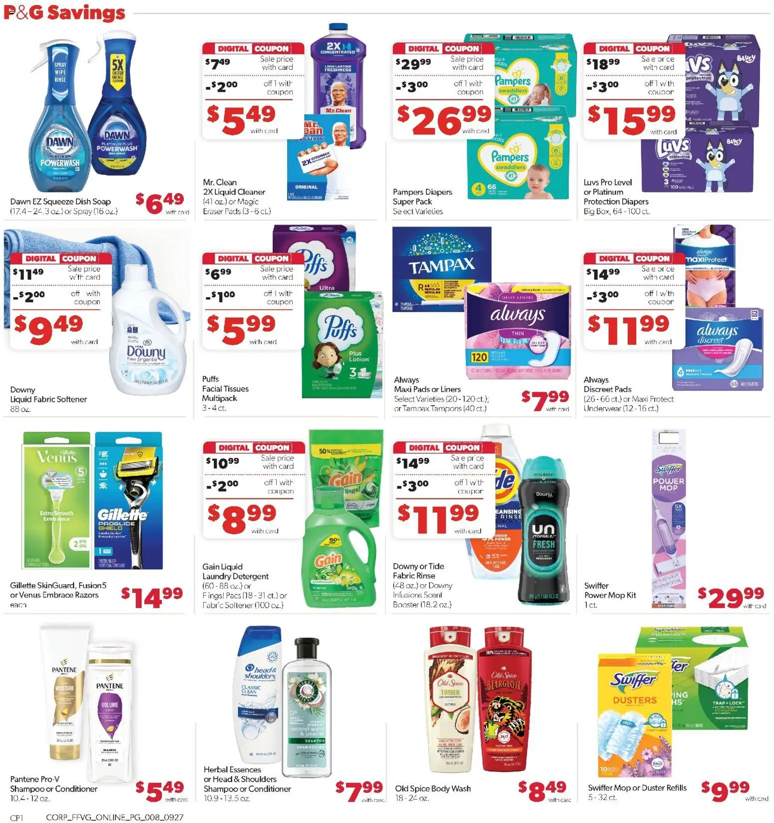 Family Fare Weekly Ad - MI - valid from 09/27/2026 | Page: 14 | Products: Diapers, Eraser, Laundry detergent, Coconut