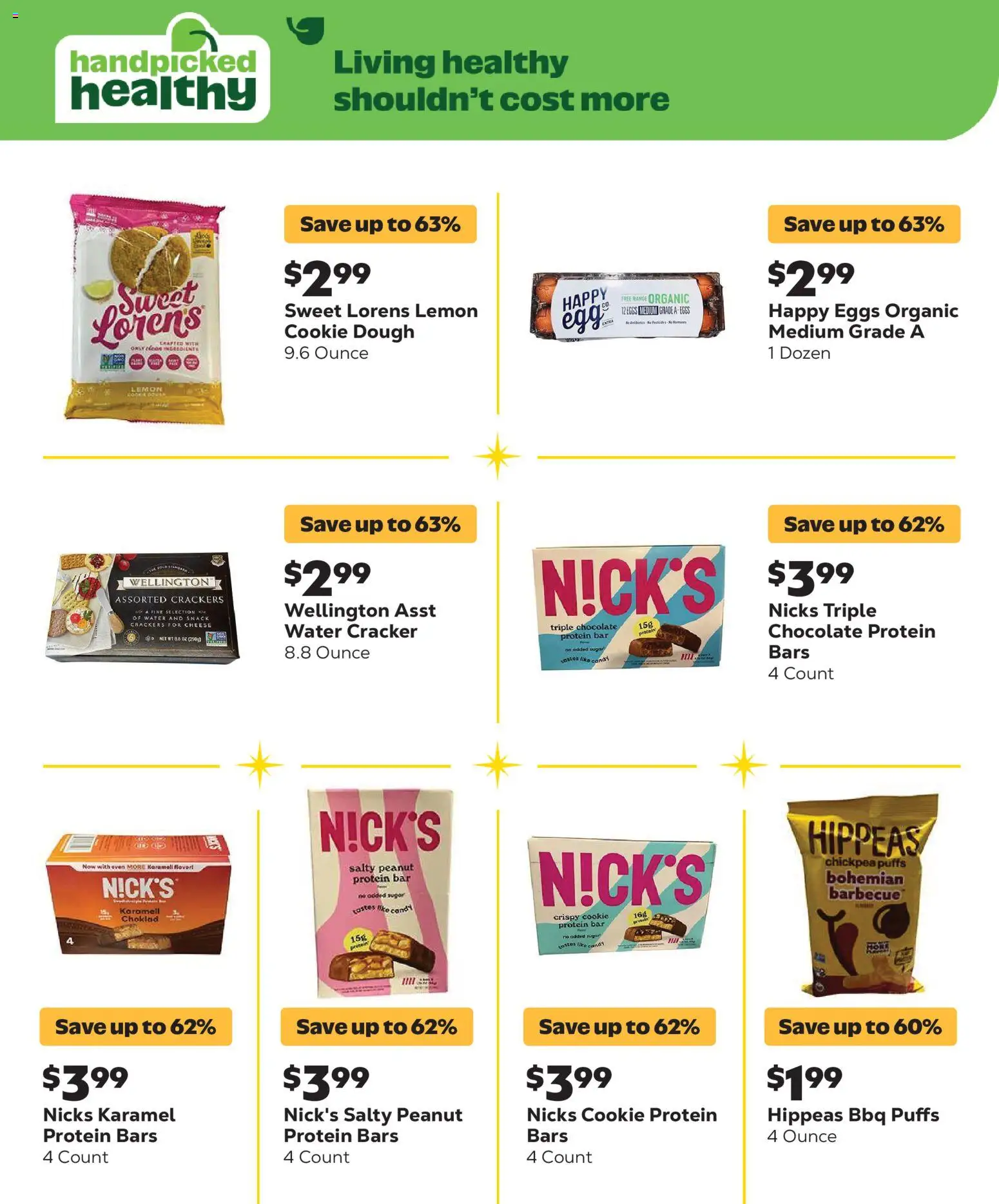 Grocery Outlet Weekly Ad - valid from 09/23/2026 | Page: 8 | Products: Crackers, Cheese, Protein bar, Water