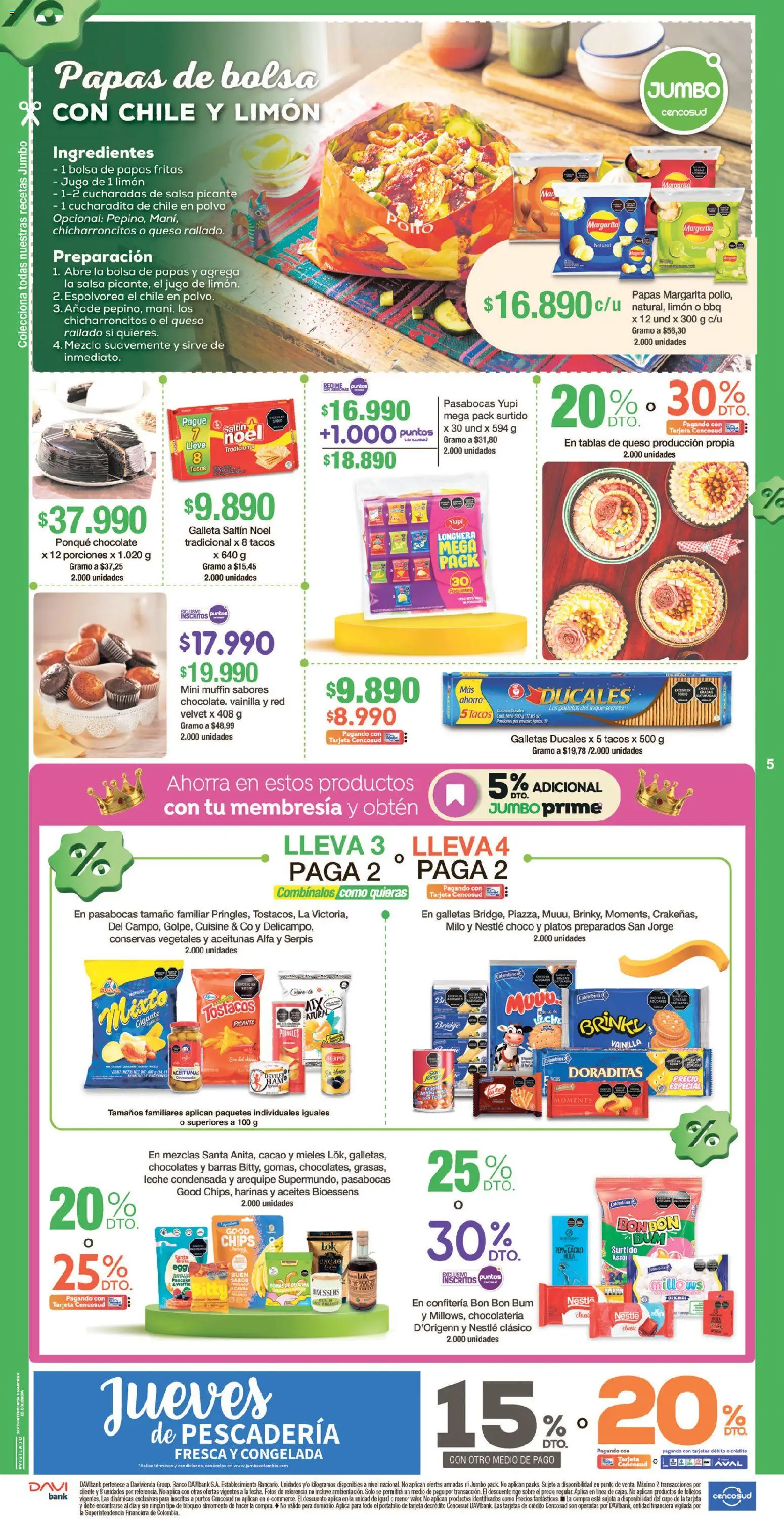 Jumbo revista - valida desde el 02/10/2026 | Página: 5 | Productos: Conservas, Polvo, Jugo, Cacao