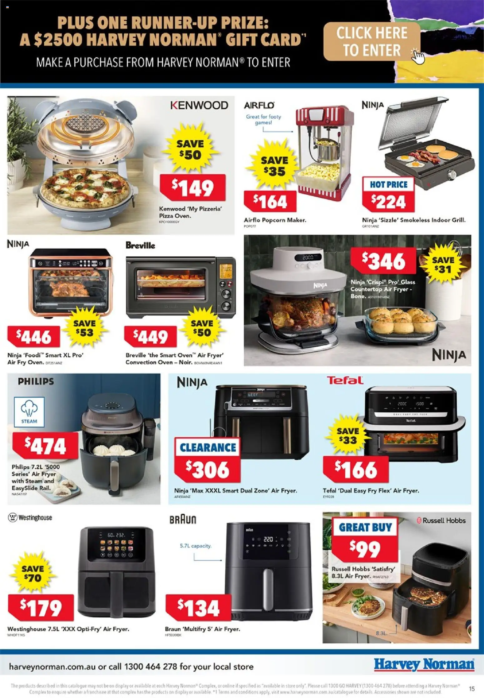 Harvey Norman catalogue - valid from 10/09/2026 | Page: 15 | Products: Fryer, Pizza, Popcorn, Accessories