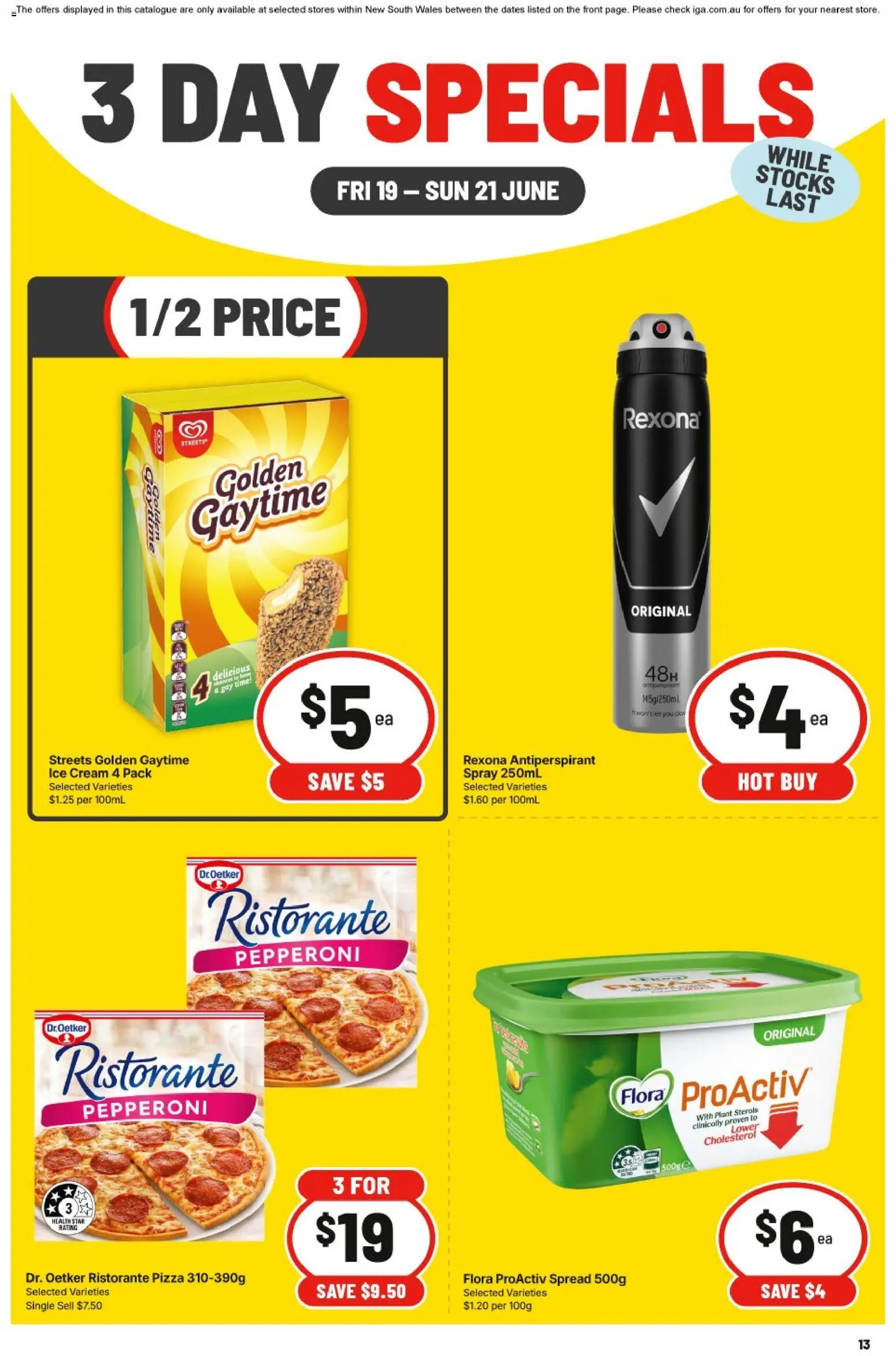 IGA catalogue - valid from 19.06.2026 | Page: 2 | Products: Plant, Pizza, Cream, Ice cream