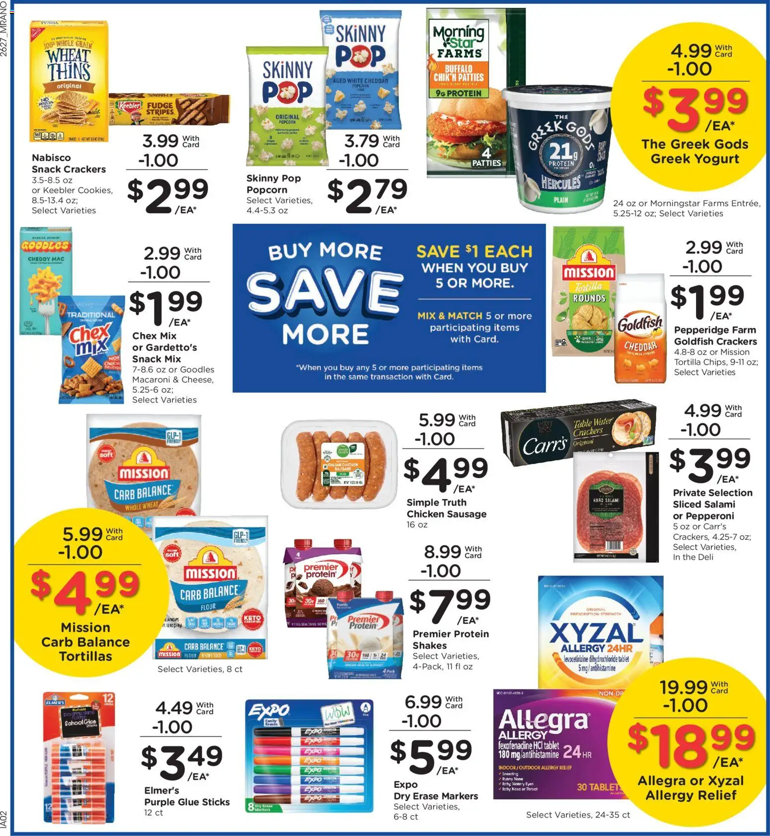 Mariano's Weekly Ad - valid from 08/05/2026 | Page: 9 | Products: Salami, Water, Sausage, Tablet
