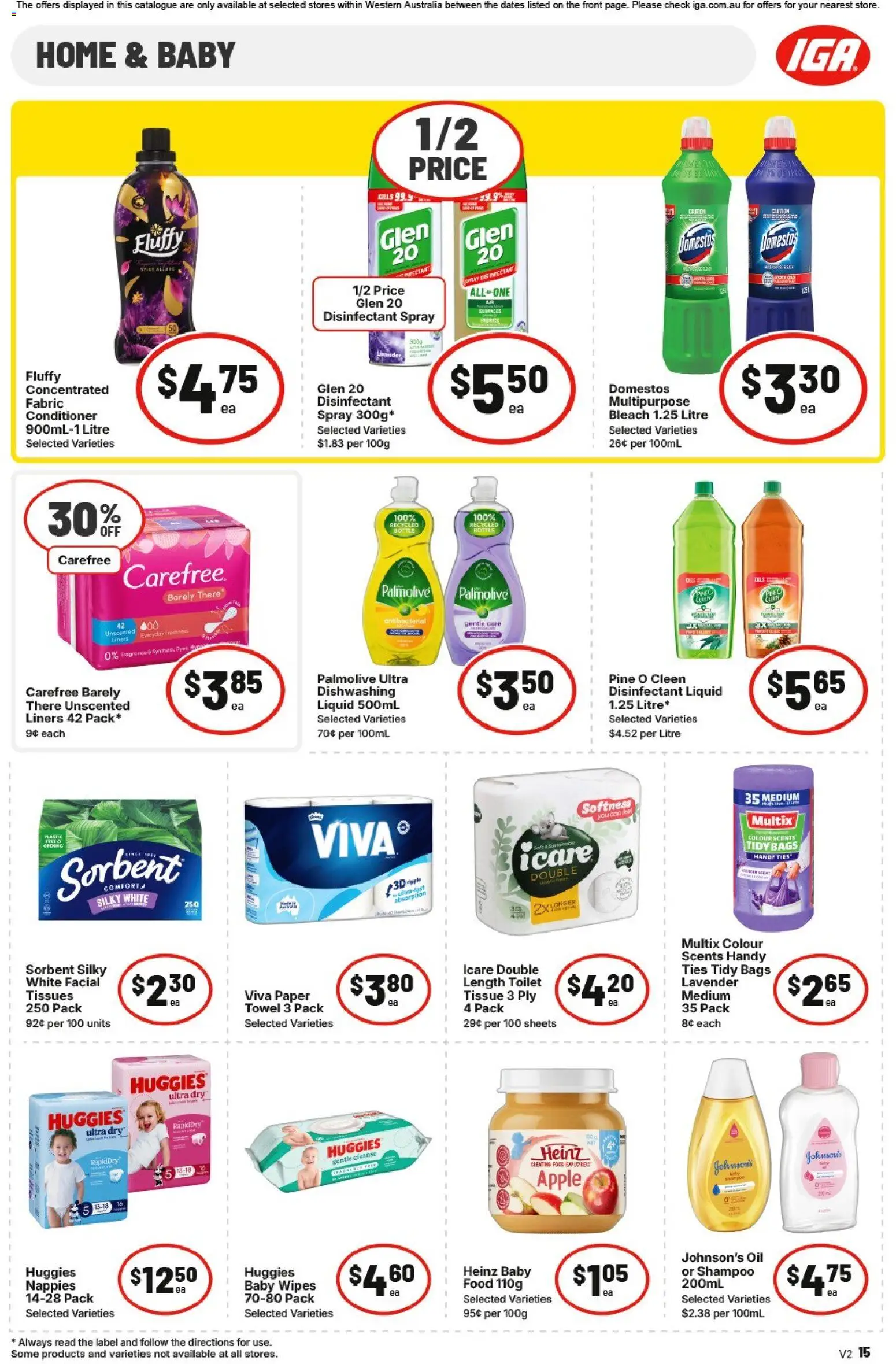 IGA catalogue - valid from 20.05.2026 | Page: 16 | Products: Conditioner, Nappies, Multipurpose, Tissues