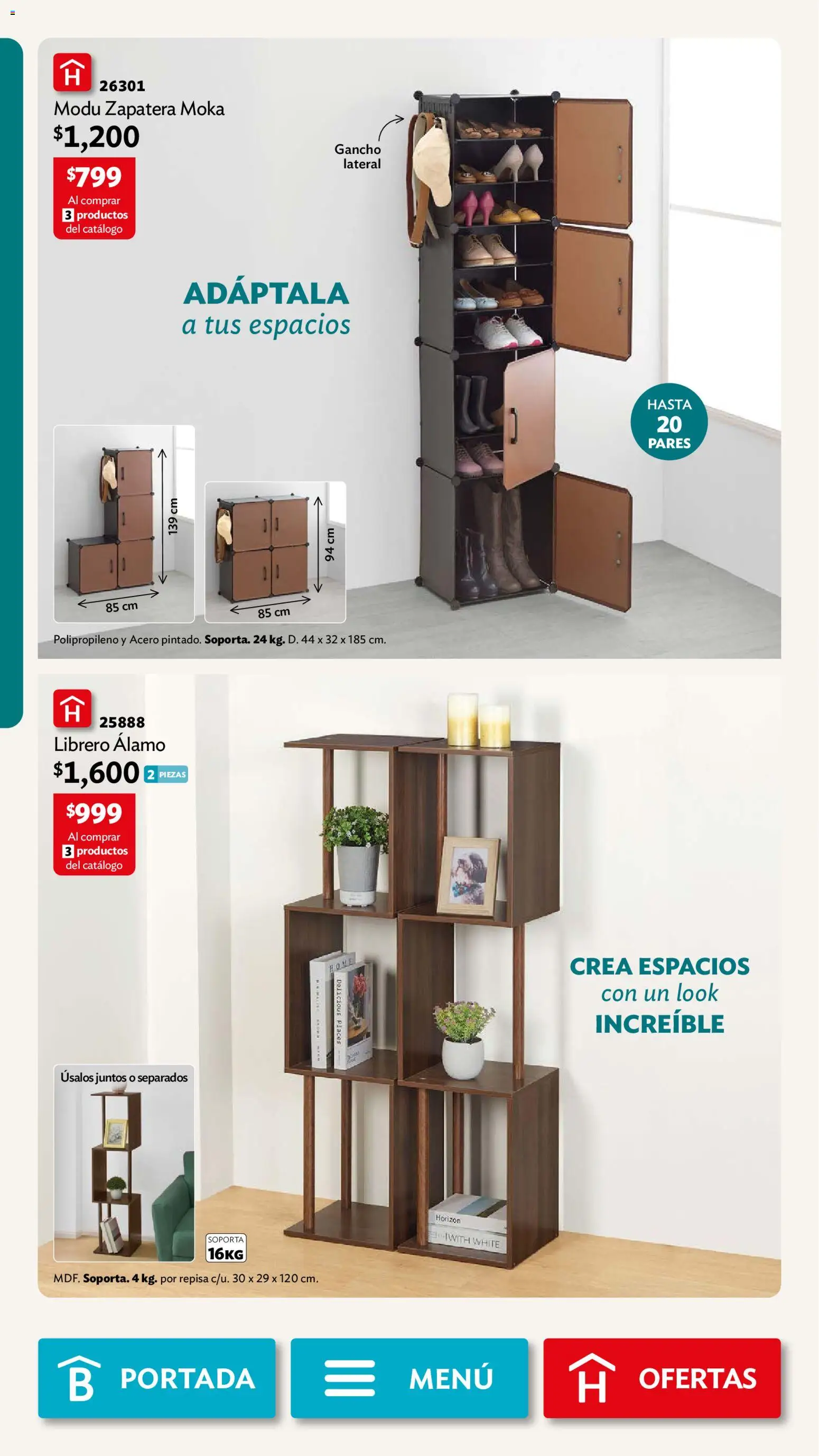 Nuevas ofertas de Betterware válidas en toda la República Mexicana desde el 03/08/2026. ¡Encuentra las mejores ofertas en Betterware campaña 8 2026! | Página: 12 | Productos: Repisa