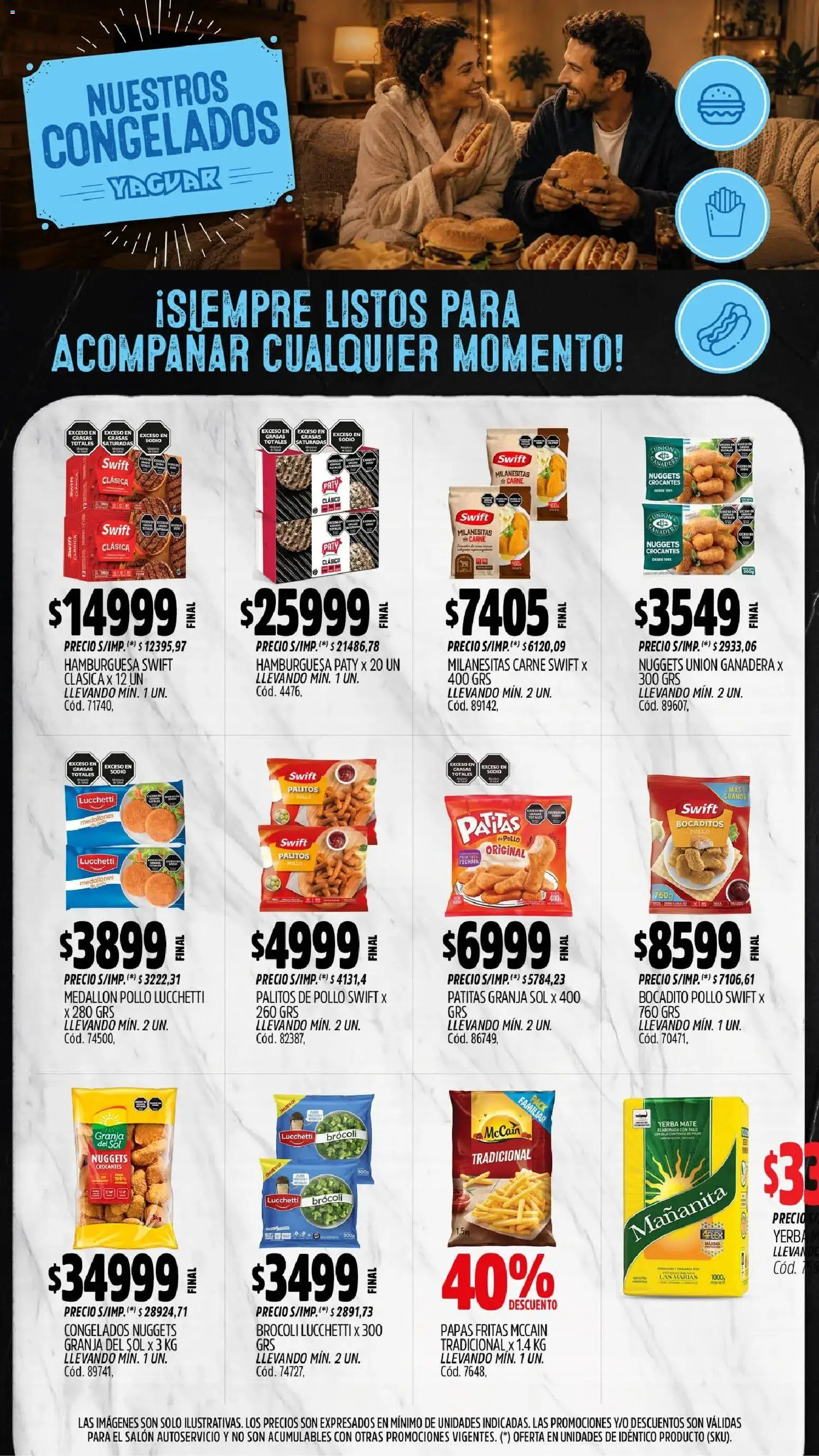 Yaguar - Oferta Semanal Mendoza │ válido desde el 31/08/2026 | Página: 10 | Productos: Mate, Carne, Hamburguesa, Brocoli