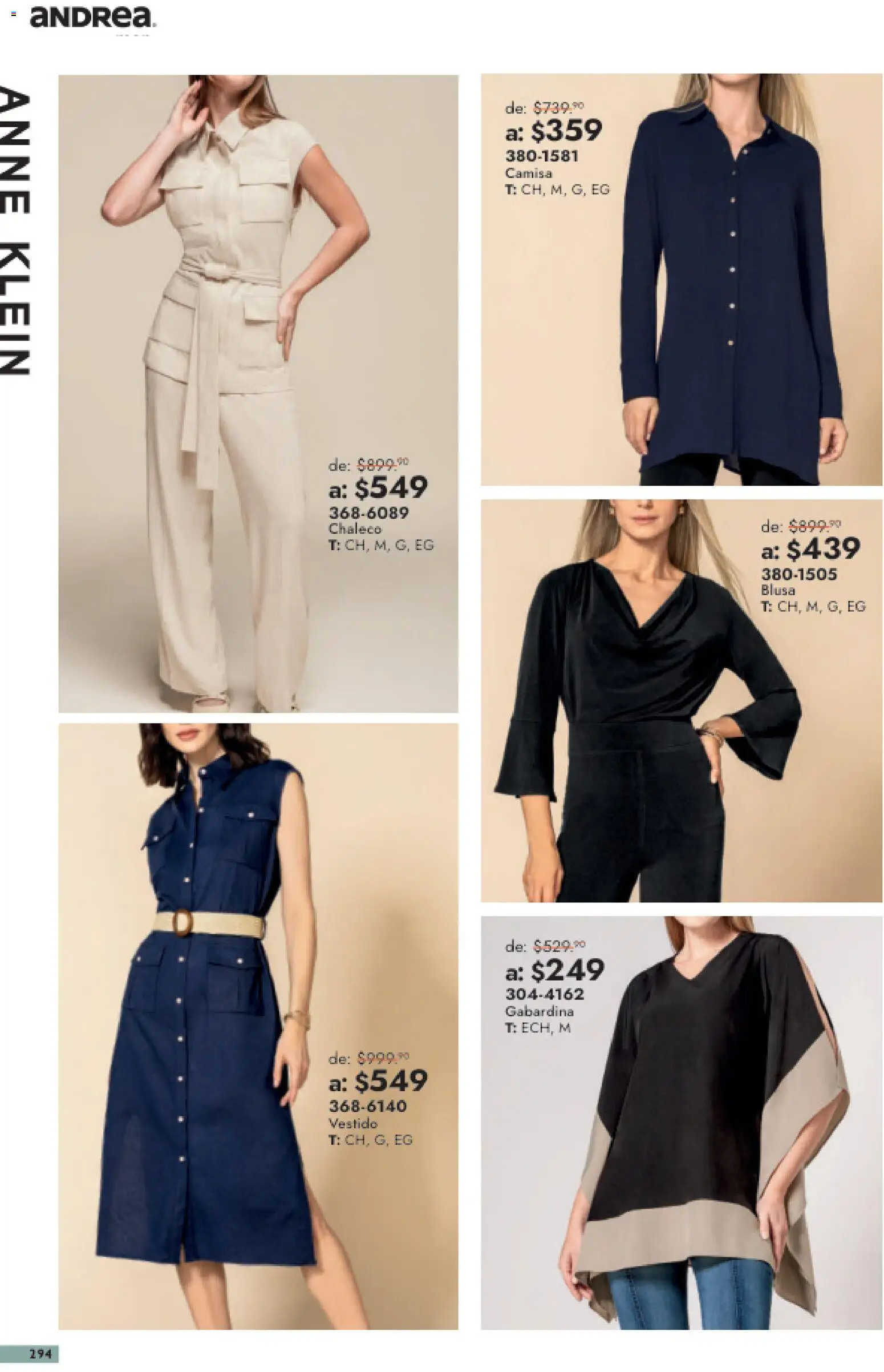 Nuevas ofertas de Andrea válidas en toda la República Mexicana desde el 26/07/2026. ¡Encuentra las mejores ofertas en Andrea catálogo Outlet! | Página: 294
