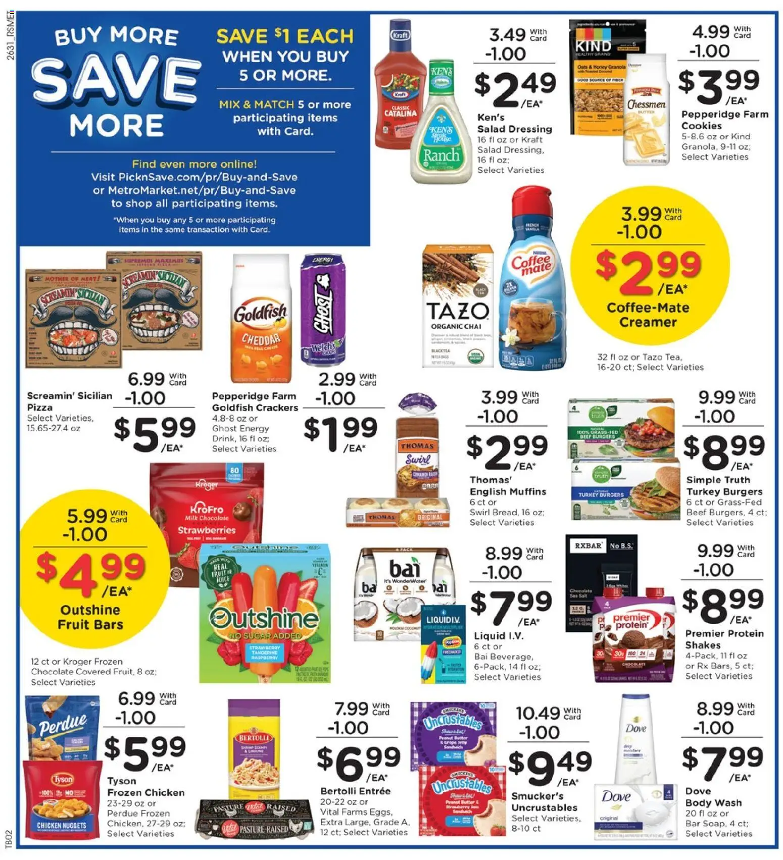 Pick ‘n Save Weekly Ad - valid from 09/02/2026 | Page: 5 | Products: Crackers, Meat, Chicken, Milk