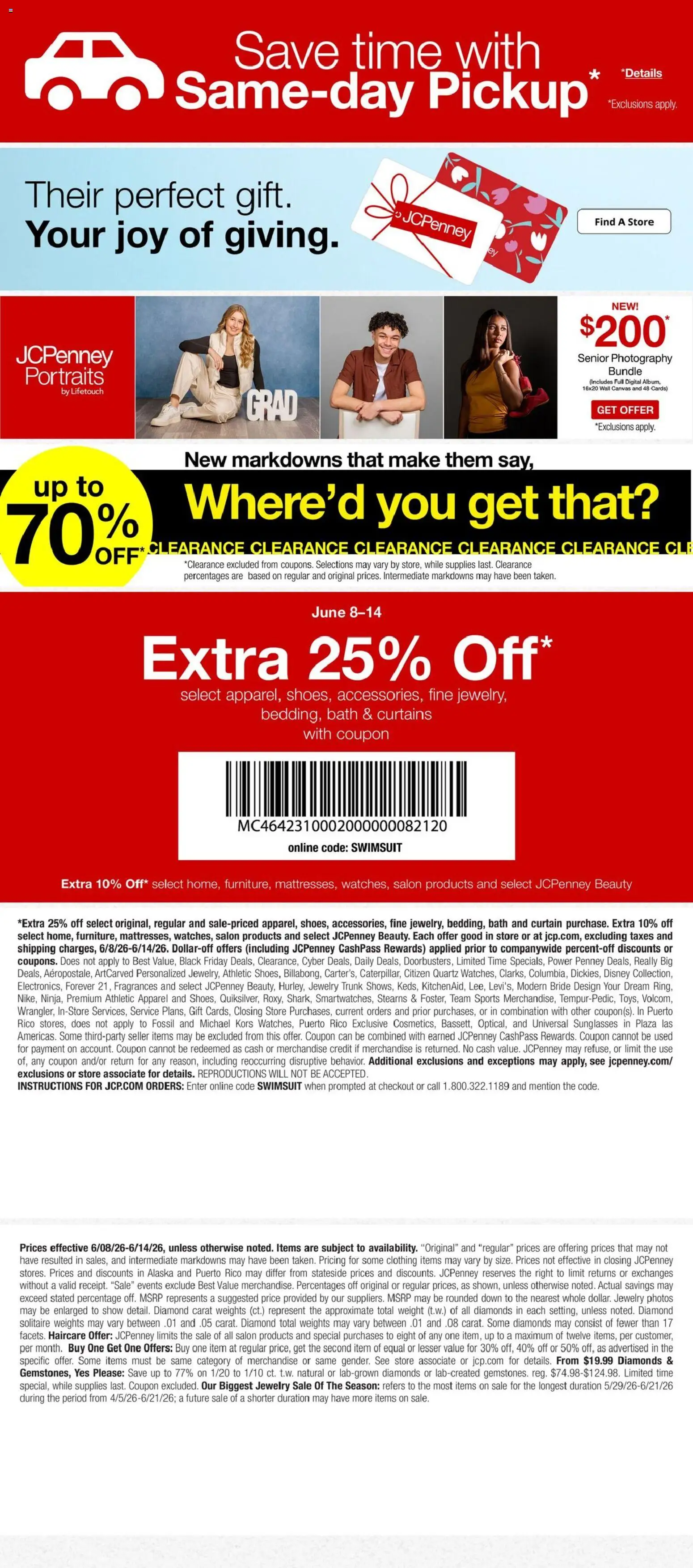 JCPenney Weekly Ad - valid from 08.06.2026 | Page: 8 | Products: Canvas, Bath, Weight