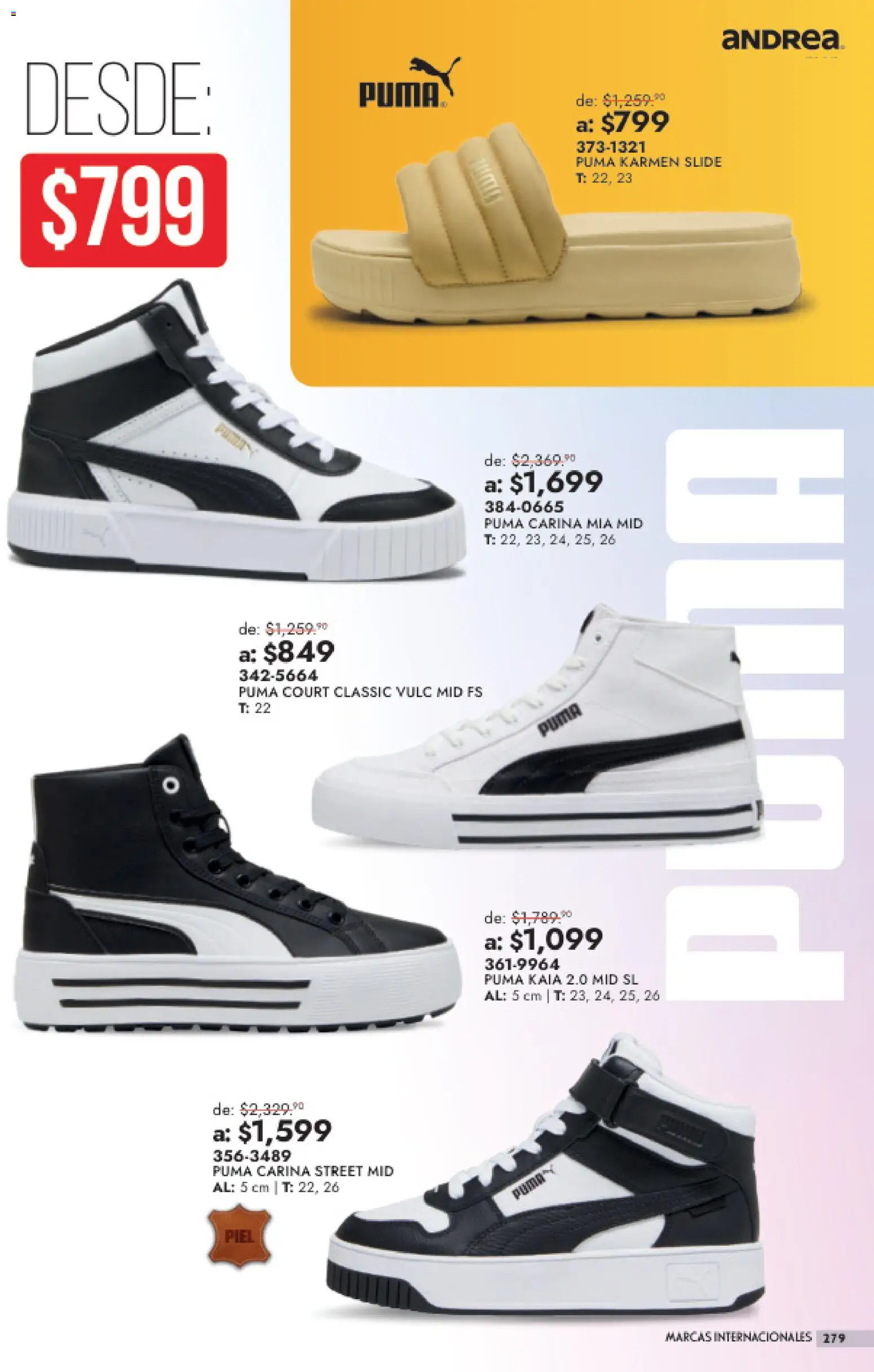 Nuevas ofertas de Andrea válidas en toda la República Mexicana desde el 26/07/2026. ¡Encuentra las mejores ofertas en Andrea catálogo Outlet! | Página: 279