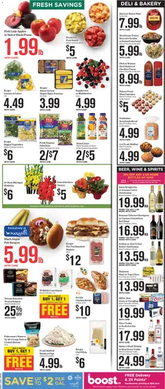 Preview of Mariano's weekly ads valid from 07/15/2026 | Page: 9 | Products: Kale, Cheese, Beef, Gin
