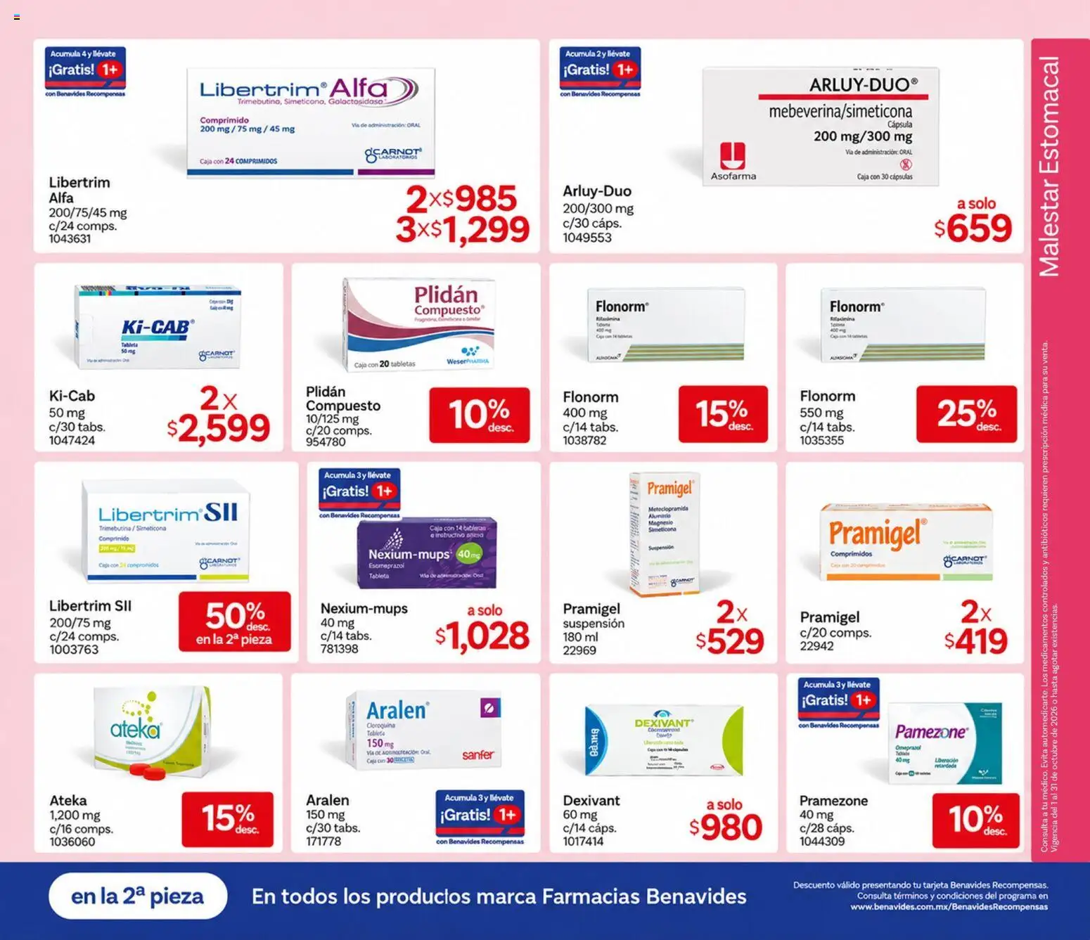 Catálogo Farmacia Benavides - Página 9 - Ofertas válidas hasta el 30 de octubre de 2026