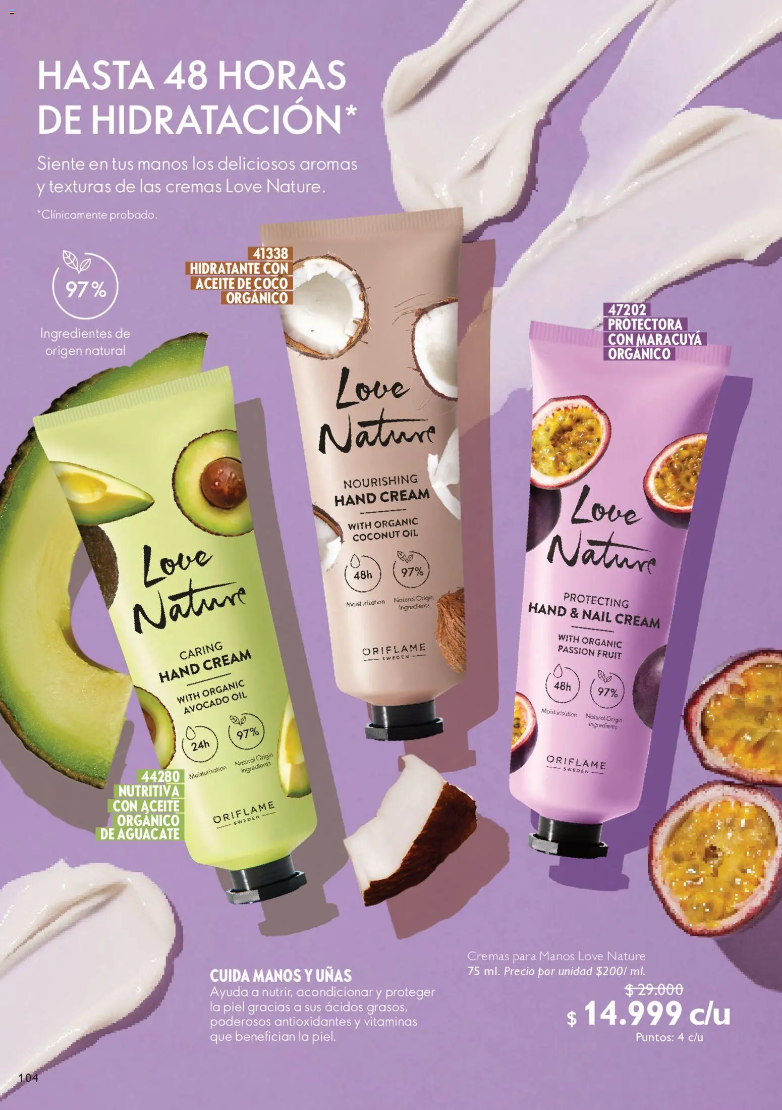 Oriflame revista - valida desde el 09.05.2026 | Página: 106 | Productos: Aguacate, Maracuyá, Vitaminas, Aceite