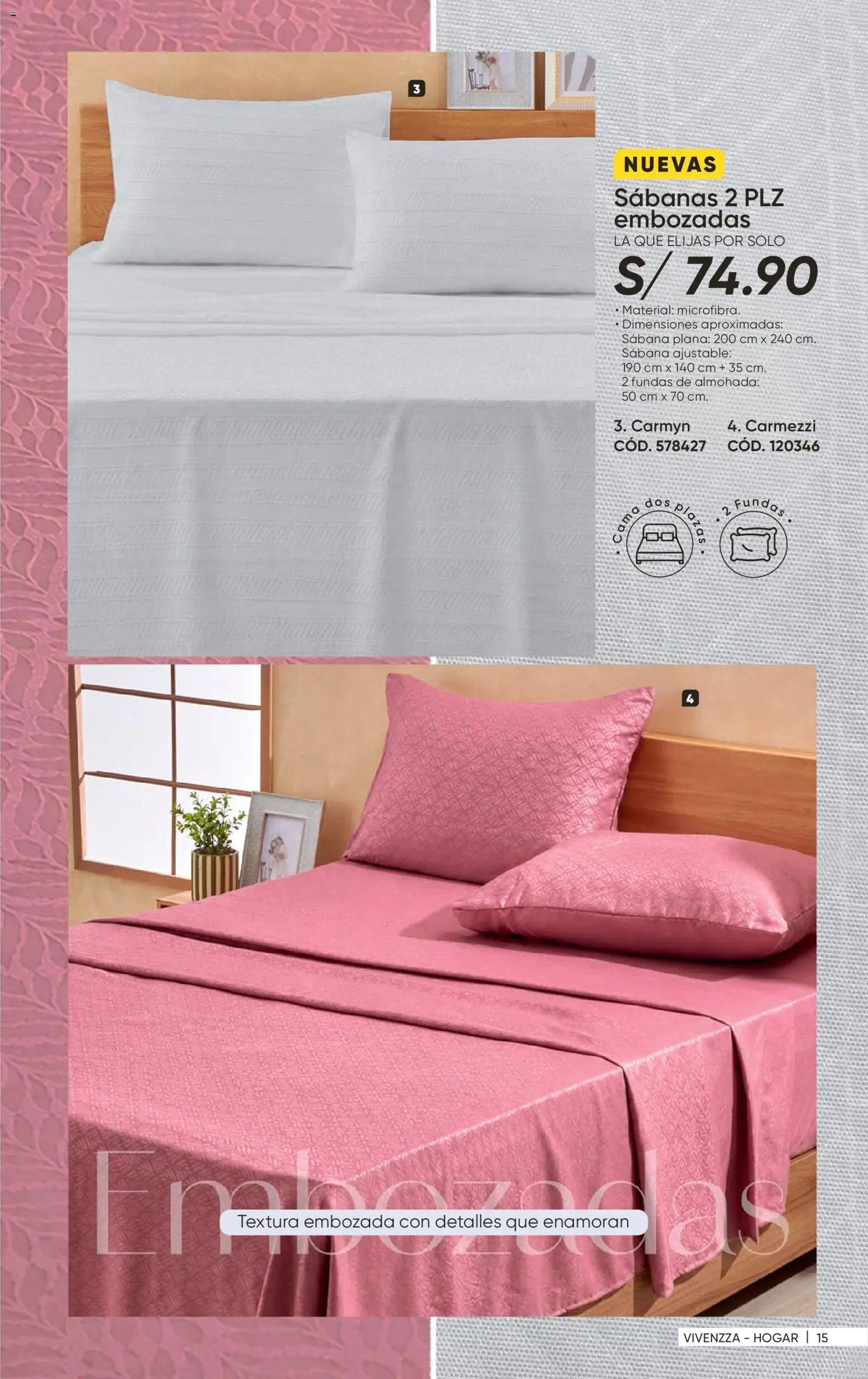 Catálogo Azzorti válido desde 14/08/2026 | Página: 17 | Productos: Cama, Almohada